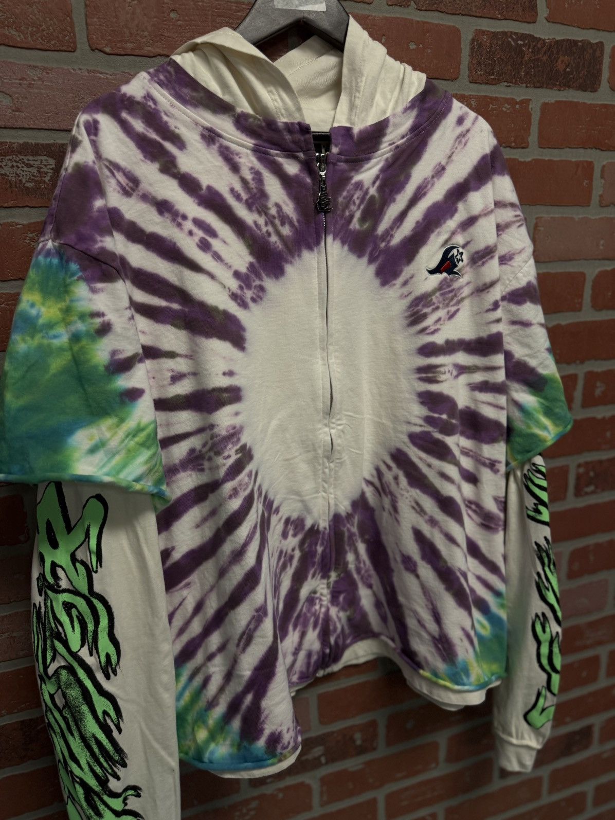HELLSTAR Hellstar DYE DIE Hoodie Zip UP/Shirt Size L (NEW) Size US L / EU 52-54 / 3 - 7 Thumbnail