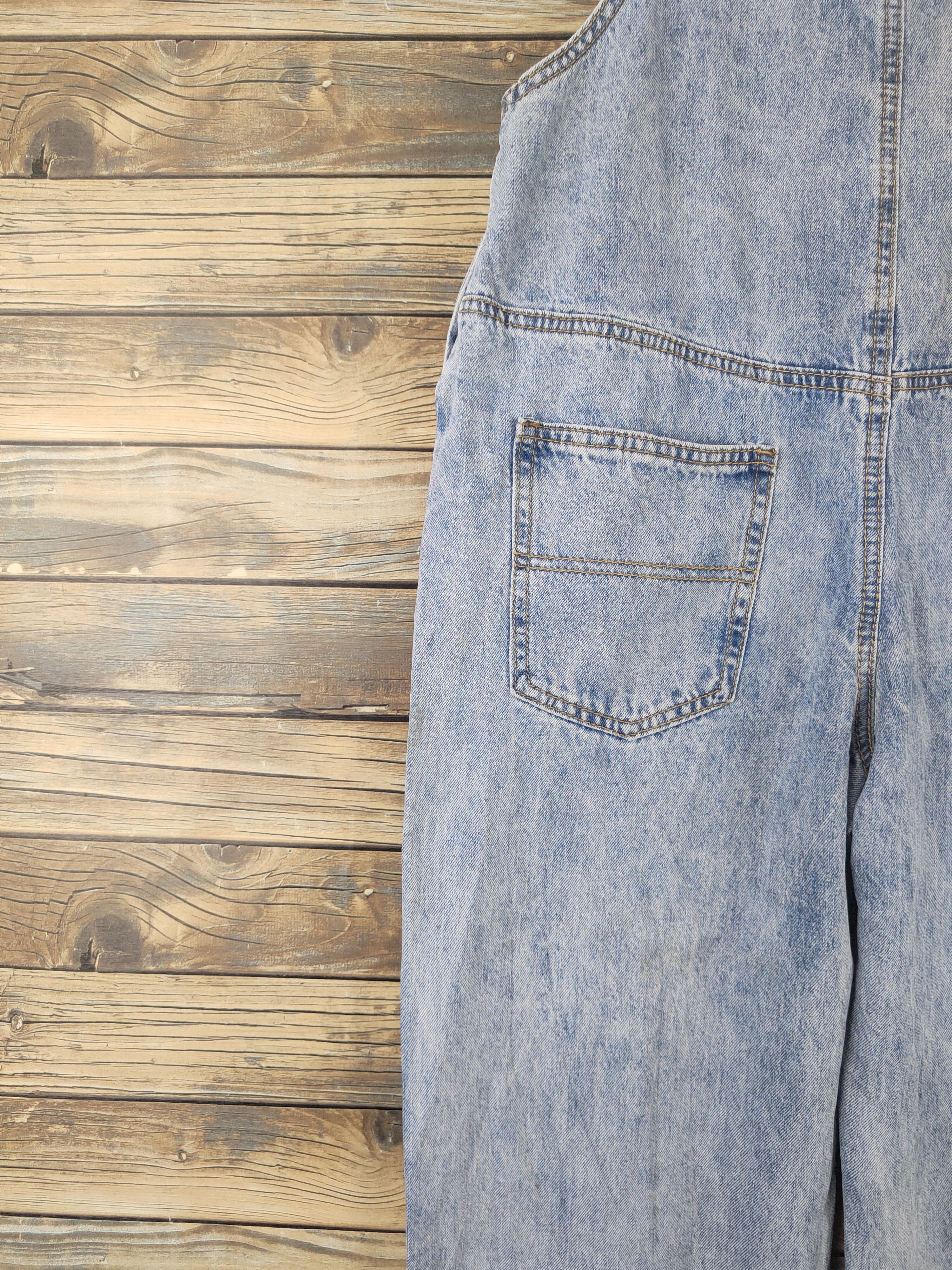 Japanese Brand × Vintage Streetwear Vintage Japan Brand Light Blue Denim Jumpsuits Size 34" / US 12 / IT 48 - 13 Thumbnail