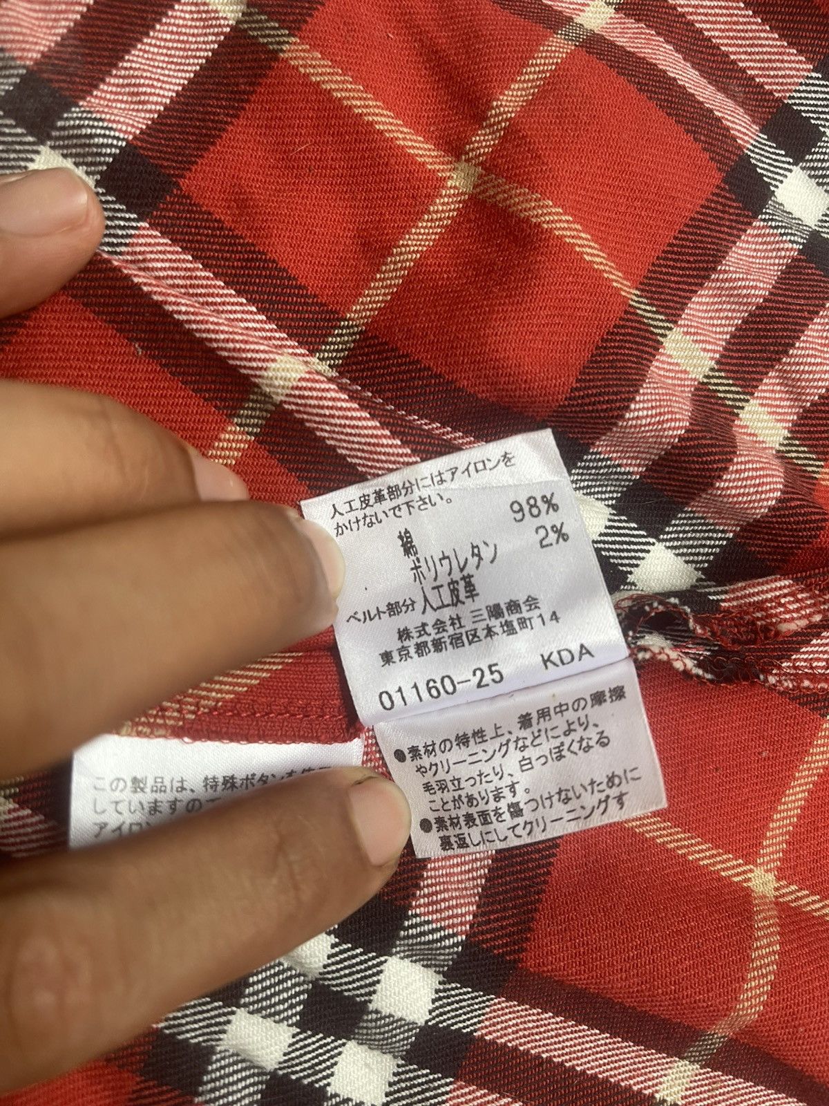 Burberry BURBERRY LONDON Skirt Nova Check Red Size 38 Size 38" / US 16 / IT 52 - 6 Thumbnail