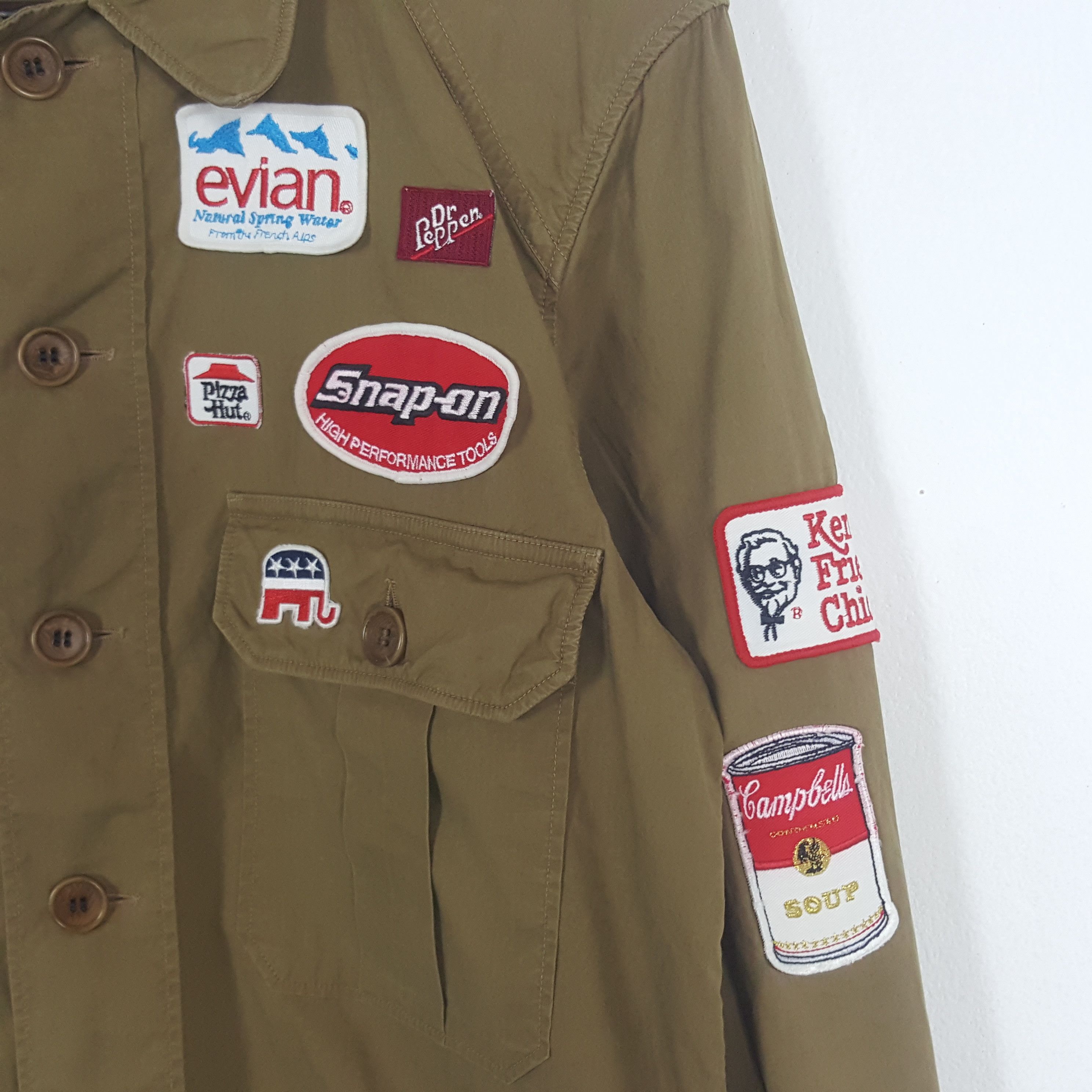 Dries Van Noten × Vintage Vintage Dries Van Noten Military Style Button Up Jacket Size US M / EU 48-50 / 2 - 2 Thumbnail
