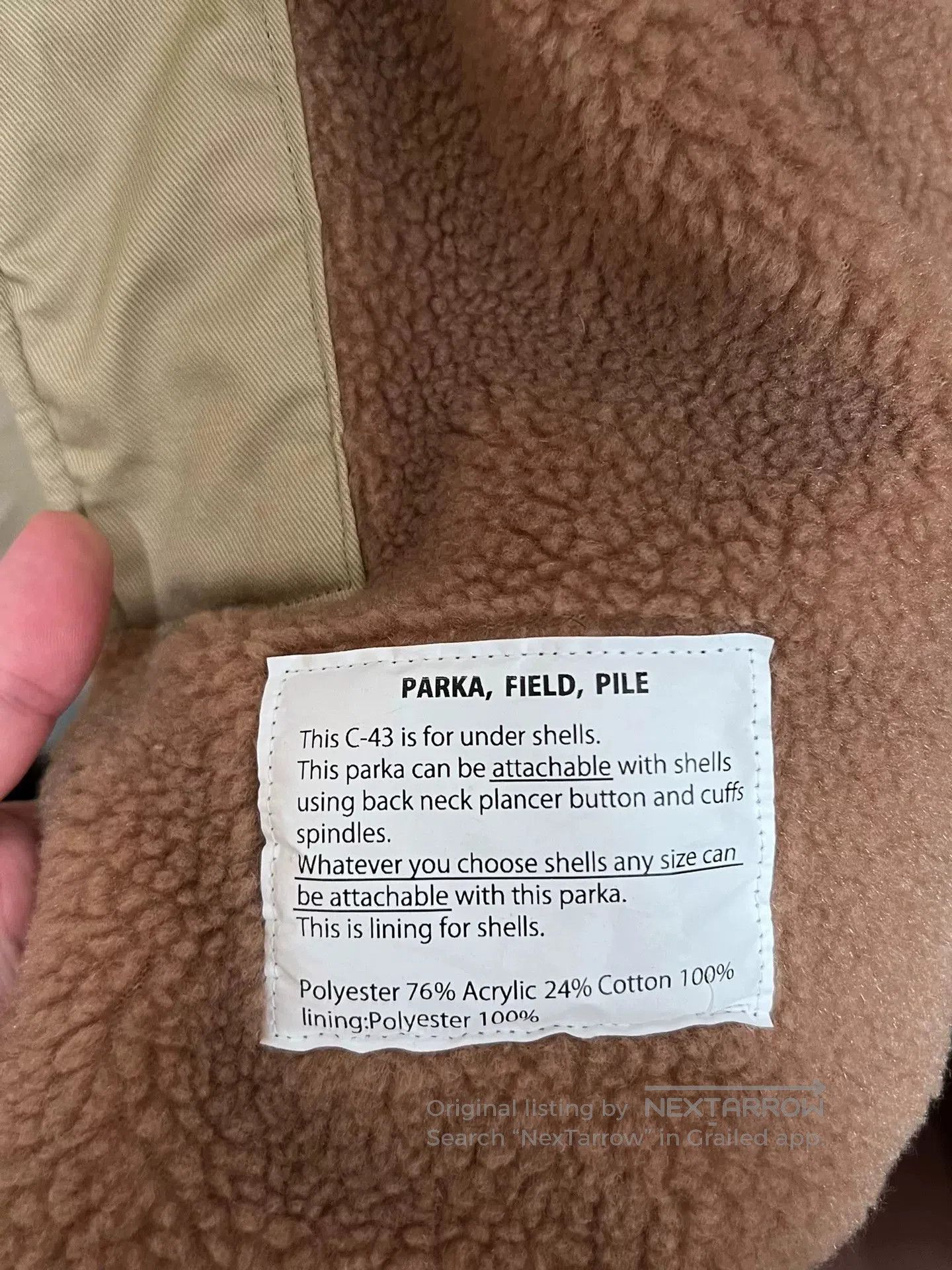 CMF Outdoor Garment Comfy Outdoor Plush Hooded Jacket. Size L / US 10 / IT 46 - 6 Thumbnail