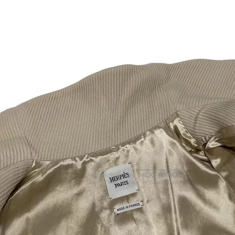 Hermes Hermes Beige Wool Coat Size 34. Size US XXS / EU 40 - 4 Thumbnail