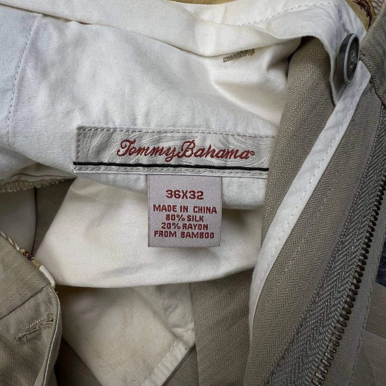 Tommy Bahama Tommy Bahama Pants 36x32 Chino Pleated Straight Fit Pocket Size US 36 / EU 52 - 8 Thumbnail