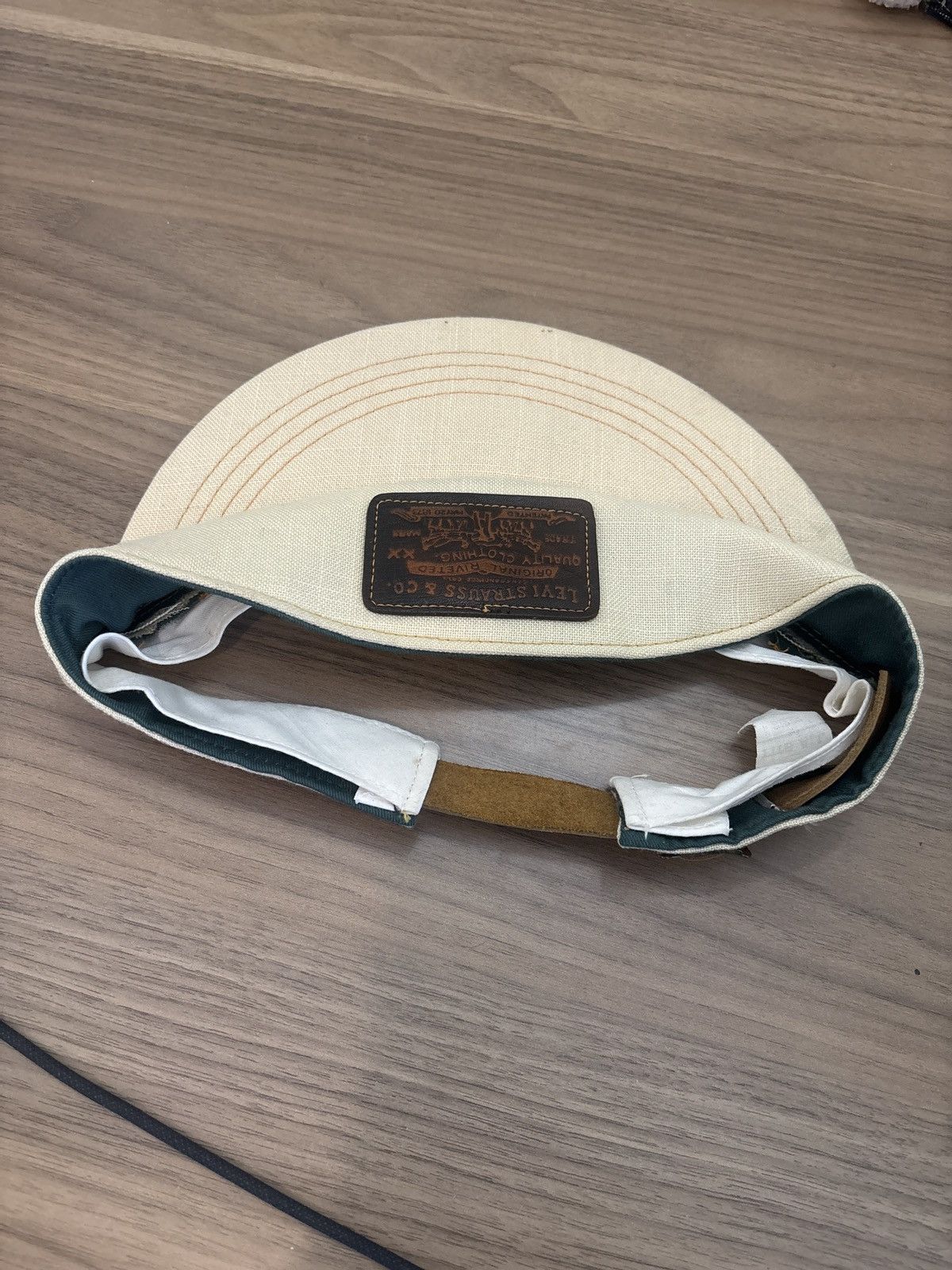 Levi's 1970s Levi's Orange Tab Hat 70s Vintage Levis Golf Visor Size ONE SIZE - 11 Thumbnail