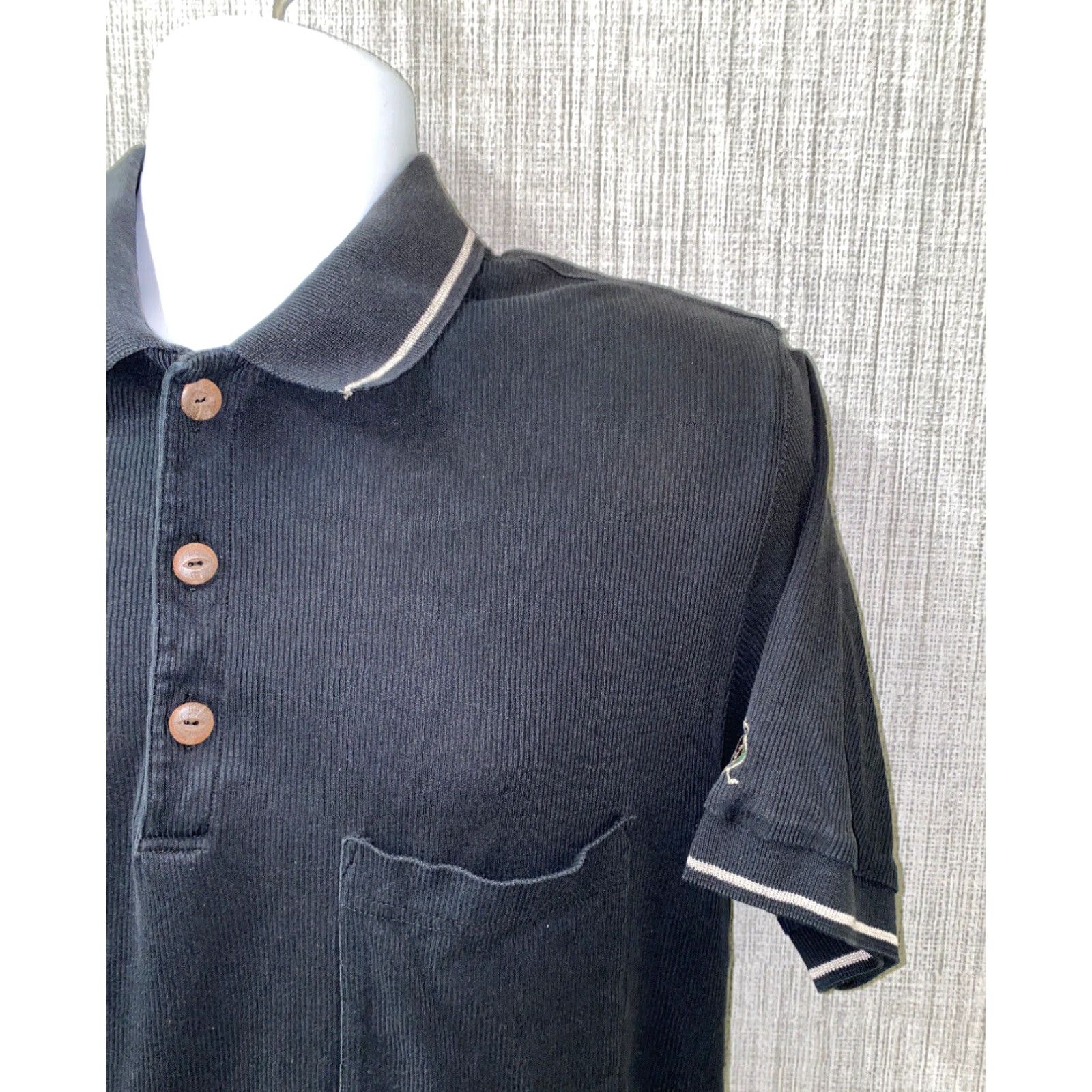 Bogner VINTAGE Bogner Polo Shirt Cotton Short Sleeve Golf Mens 44 Black Cat Bigcat 90s Boys? Size US XXL / EU 58 / 5 - 3 Thumbnail
