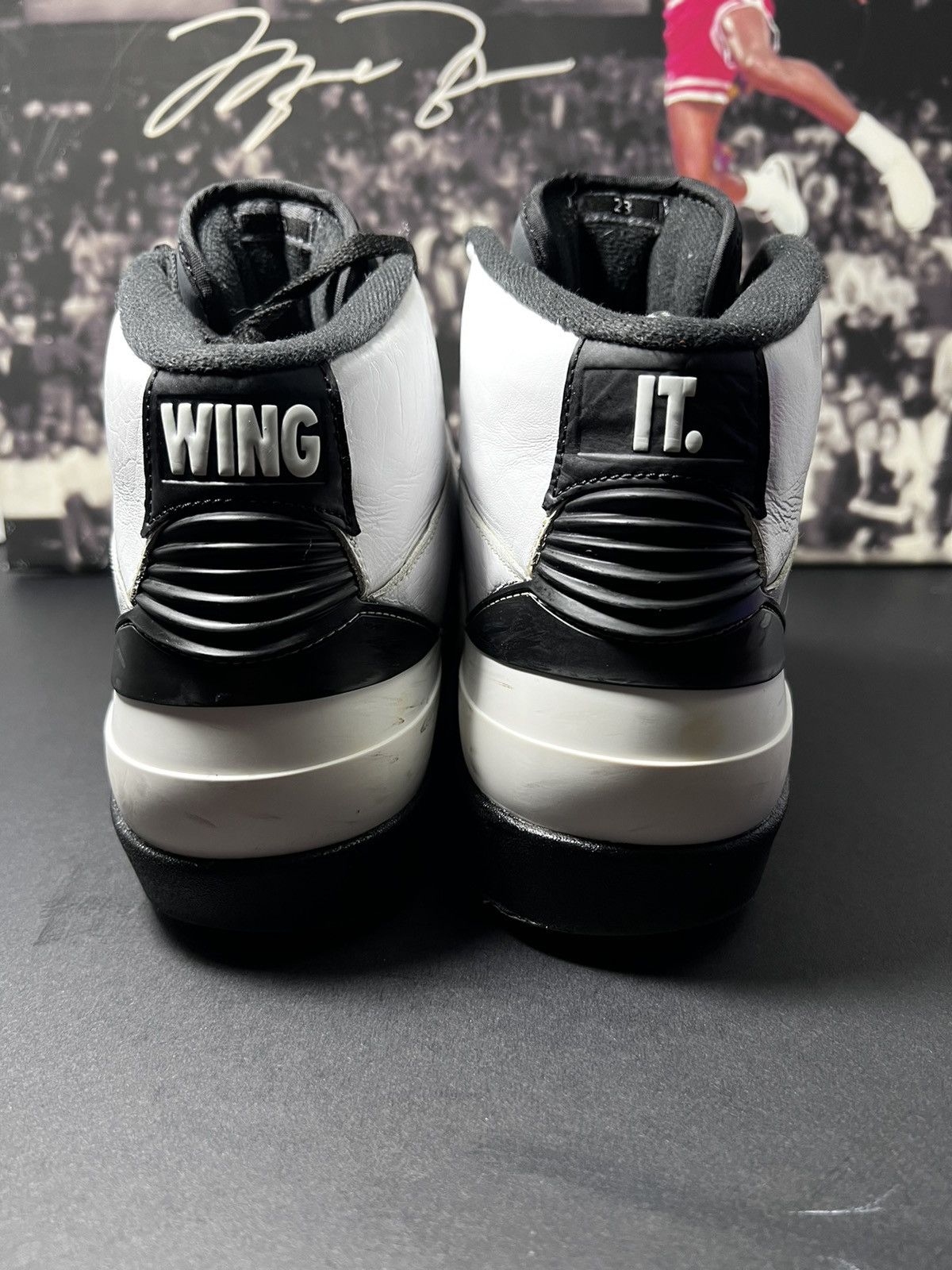 Jordan Brand Nike Air Jordan 2 Retro Wing It Men’s Size 10 Black White OG Size US 10 / EU 43 - 6 Thumbnail
