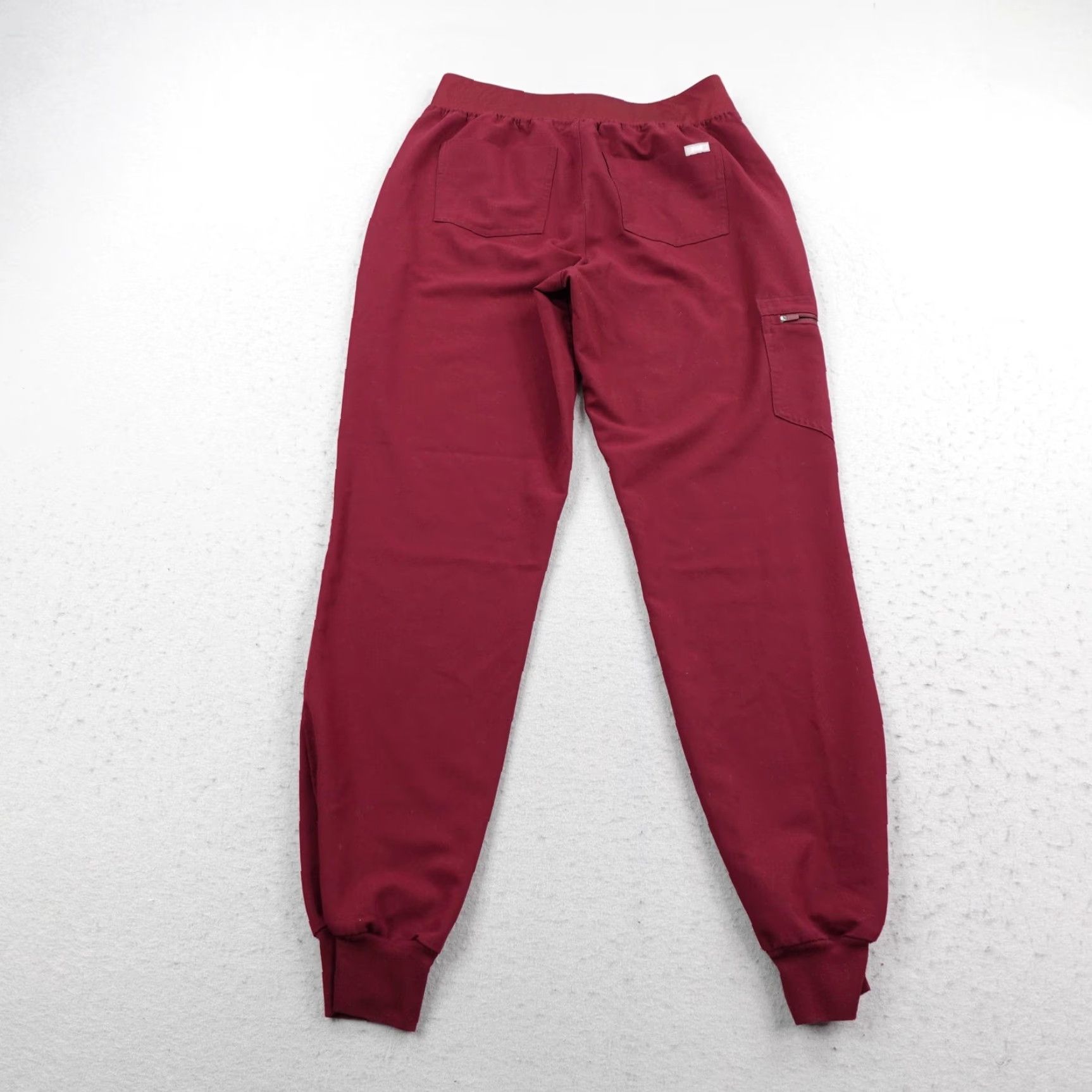 Vintage FIGS Scrub Pants Womens Medium Tall Red High Waisted Zamora Jogger Bottoms Nurse Size 32" / US 10 / IT 46 - 4 Thumbnail