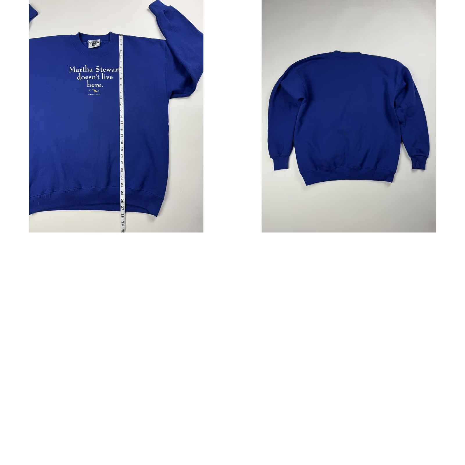 Vintage VINTAGE Martha Stewart Doesn’t Live Here Crewneck Sweatshirt L Blue Unisex Adults Sweatshirt Size US L / EU 52-54 / 3 - 8 Thumbnail