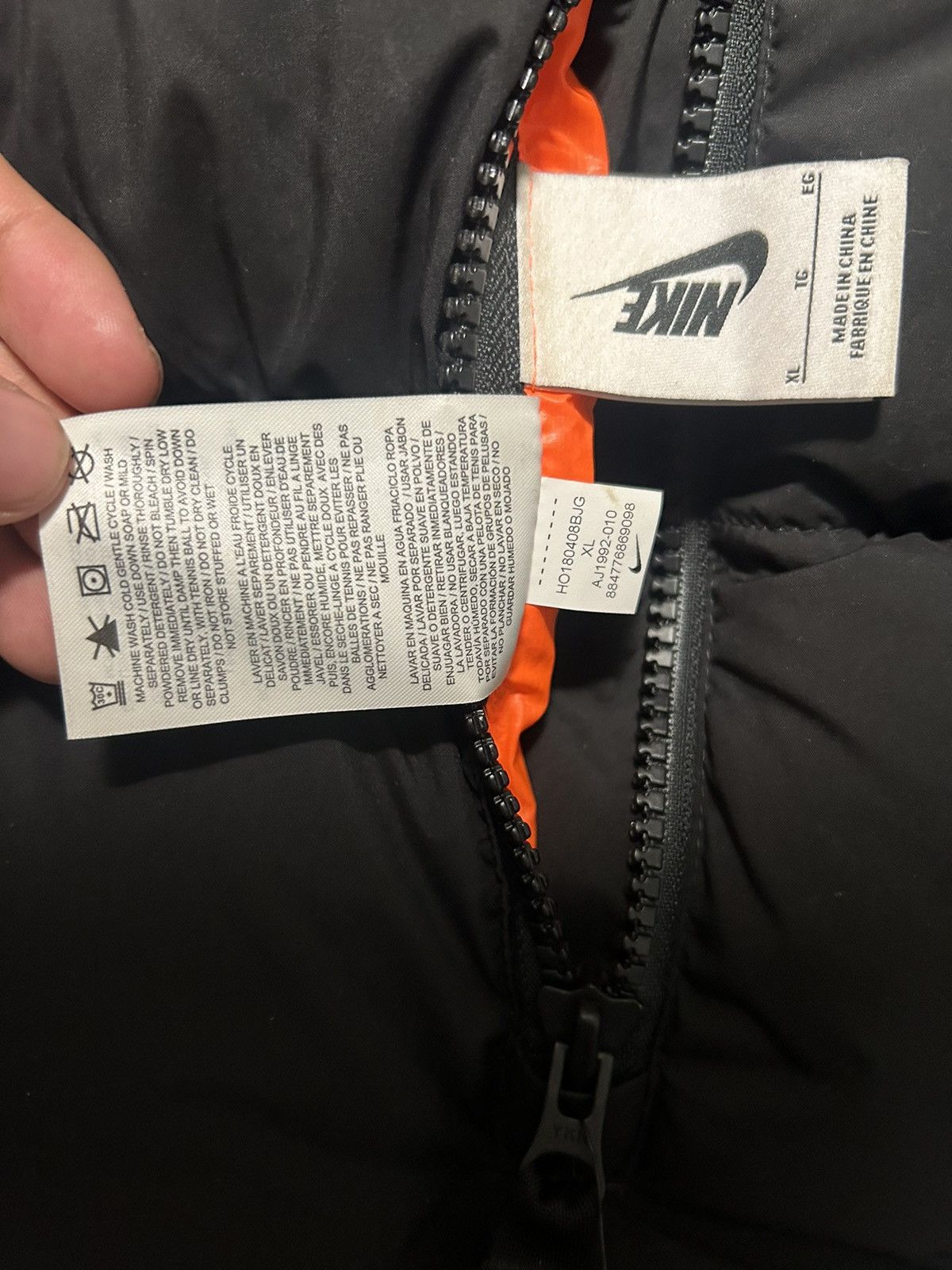 Nike NikeLab NRG Reversible Down Puffer Jacket Mens Size US XL / EU 56 / 4 - 17 Thumbnail