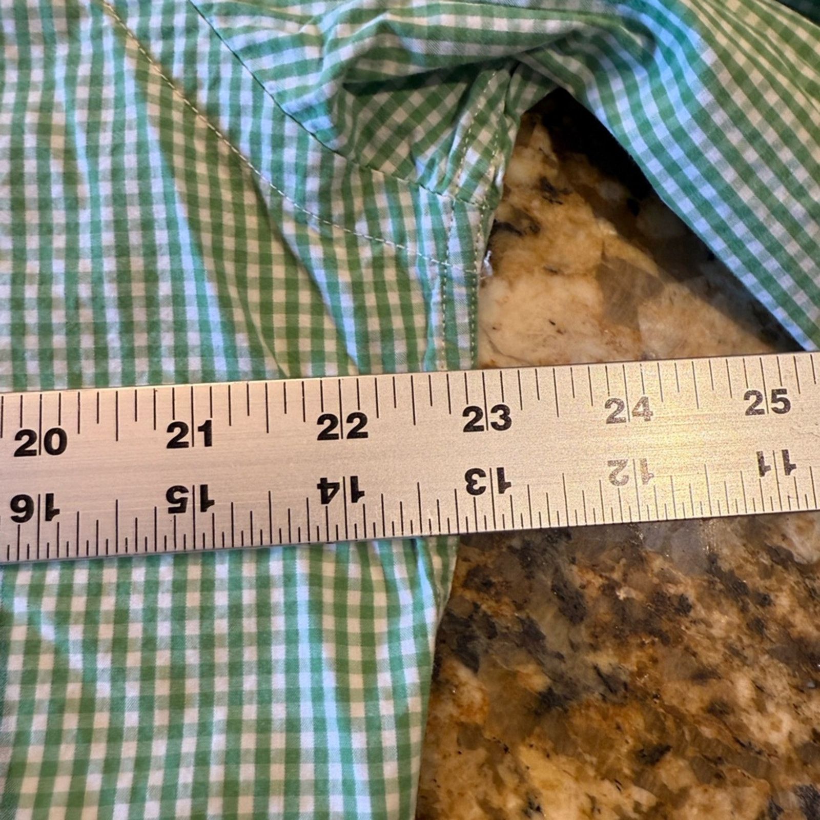 American Eagle Outfitters American Eagle Green Gingham Casual Button Down Shirt Large Size US L / EU 52-54 / 3 - 6 Thumbnail