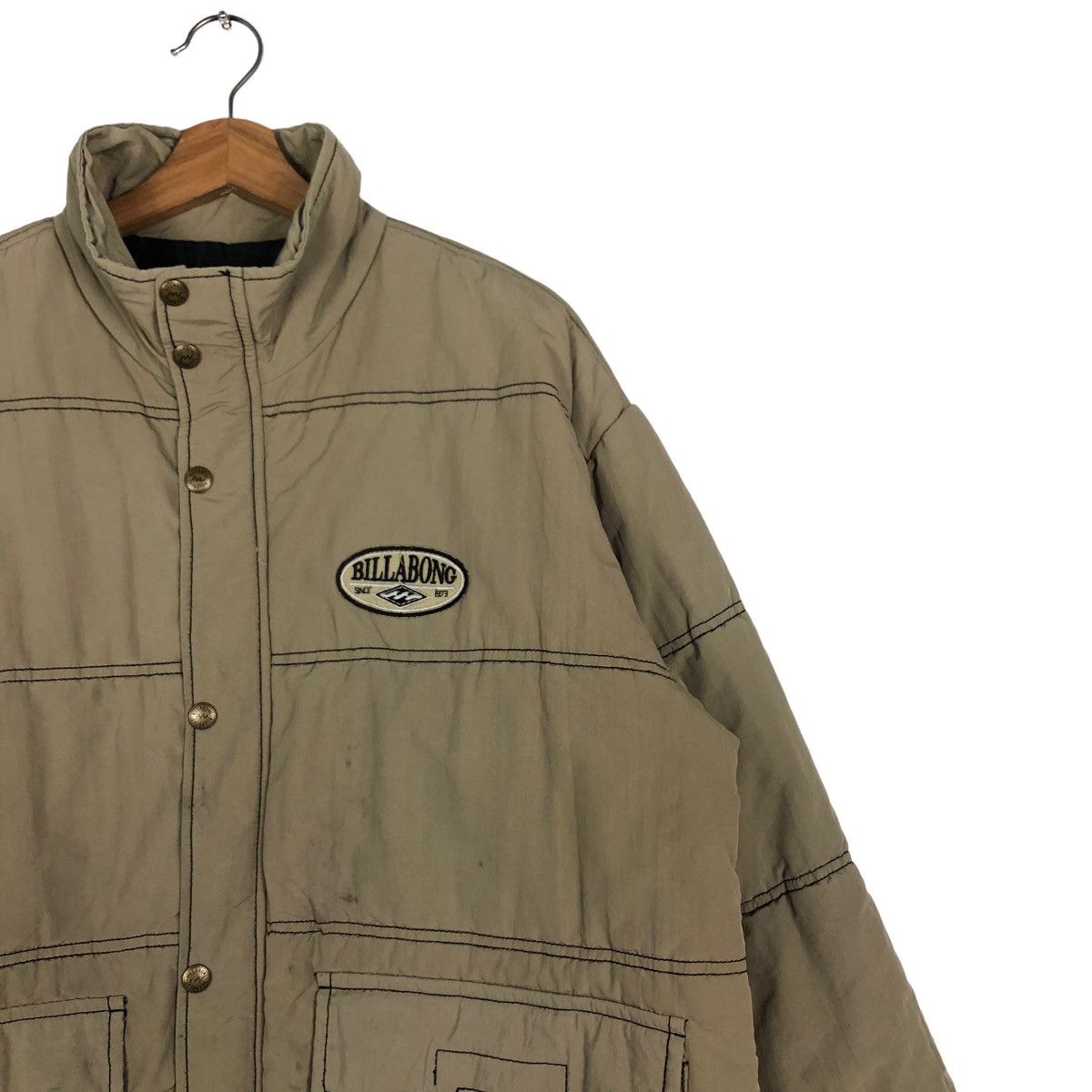 Japanese Brand 🔥Vintage Down Puffer Jacket Billabong Streetwear Design Size US M / EU 48-50 / 2 - 6 Thumbnail