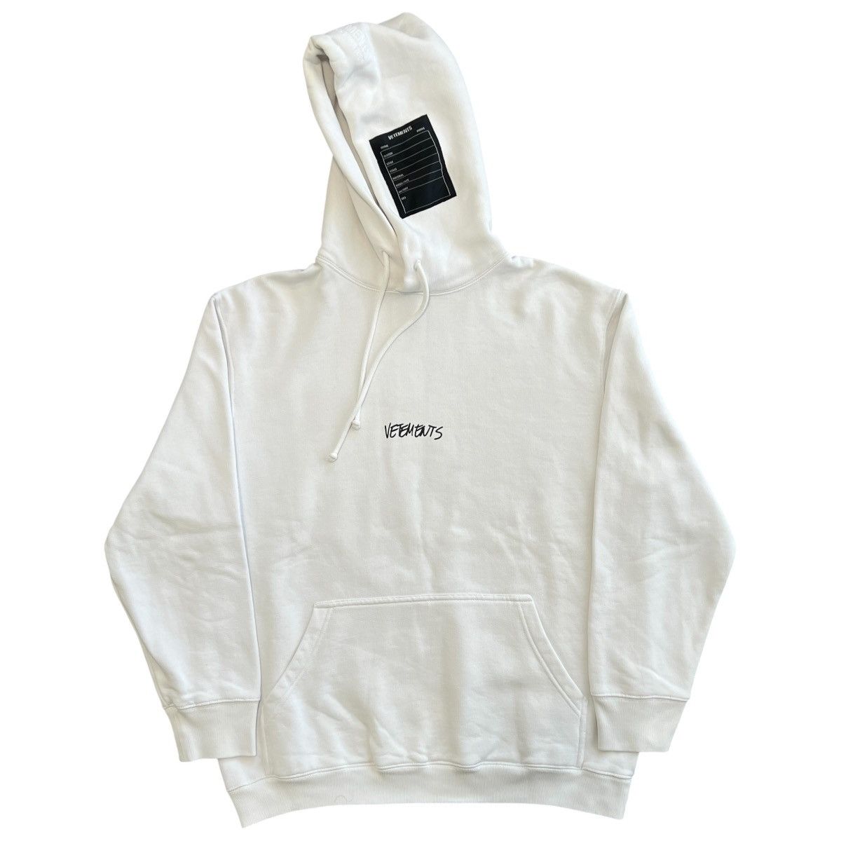 VETEMENTS 2021AW Handwritten Logo Hoodie