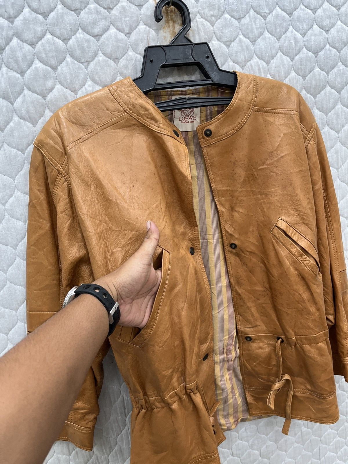 Loewe 🔥🔥🔥STEALS LOEWE LEATHER JACKET Size S / US 4 / IT 40 - 12 Thumbnail