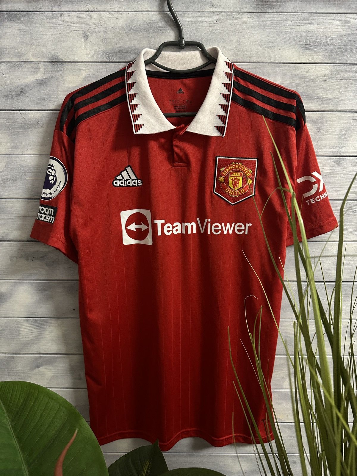Adidas Rare Soccer Jersey Sancho 25 Manchester United Adidas 2022 Size US L / EU 52-54 / 3 - 1 Thumbnail
