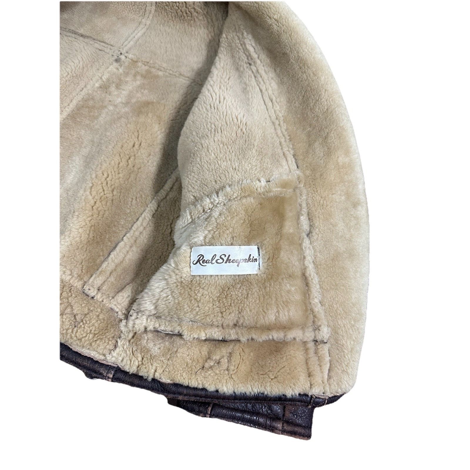 Vintage Vintage Sheepskin Shearling Jacket Coat Military Army Winter Size US M / EU 48-50 / 2 - 3 Thumbnail