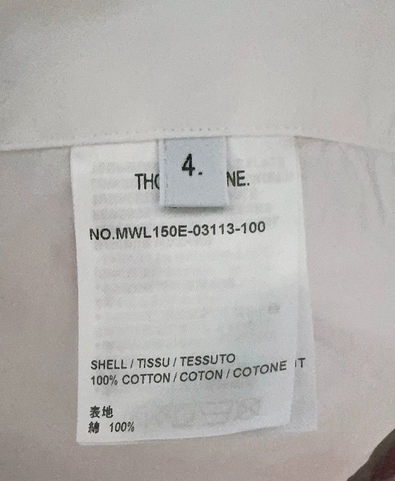 Thom Browne Thom browne Long-sleeved white shirt 2504-Nextarrow Size US XL / EU 56 / 4 - 5 Thumbnail