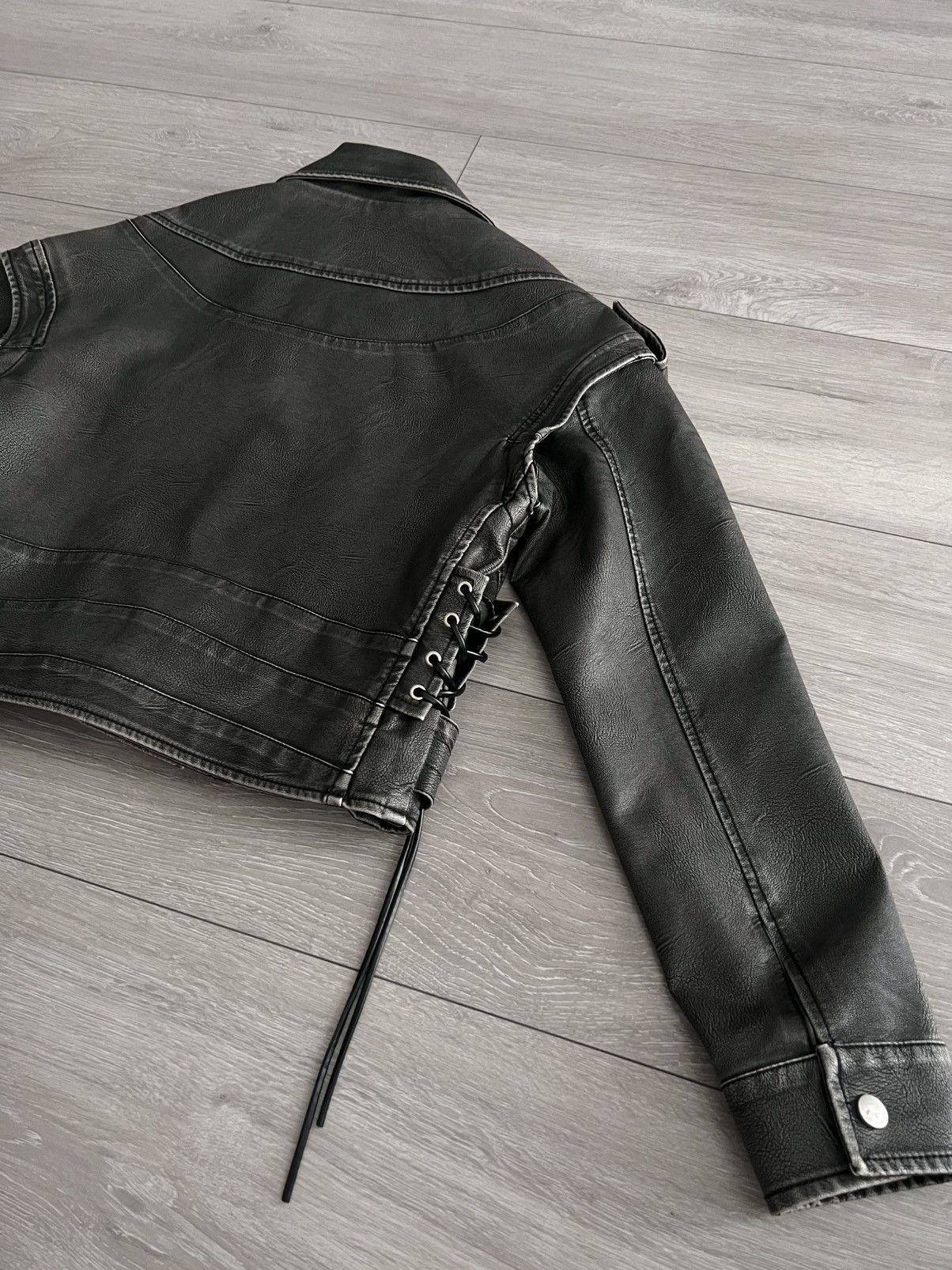 Jil Sander Jil Sander+ Biker Leather Jacket Vest Women Raf Simons Rare Size S / US 4 / IT 40 - 4 Thumbnail