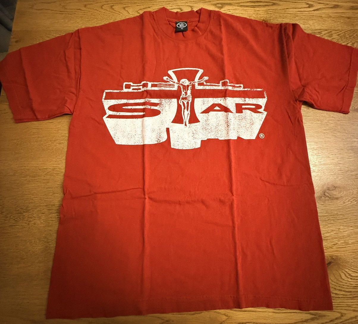 HELLSTAR Hellstar Jesus Emblem Tee Red size XL Size US XL / EU 56 / 4 - 1 Thumbnail