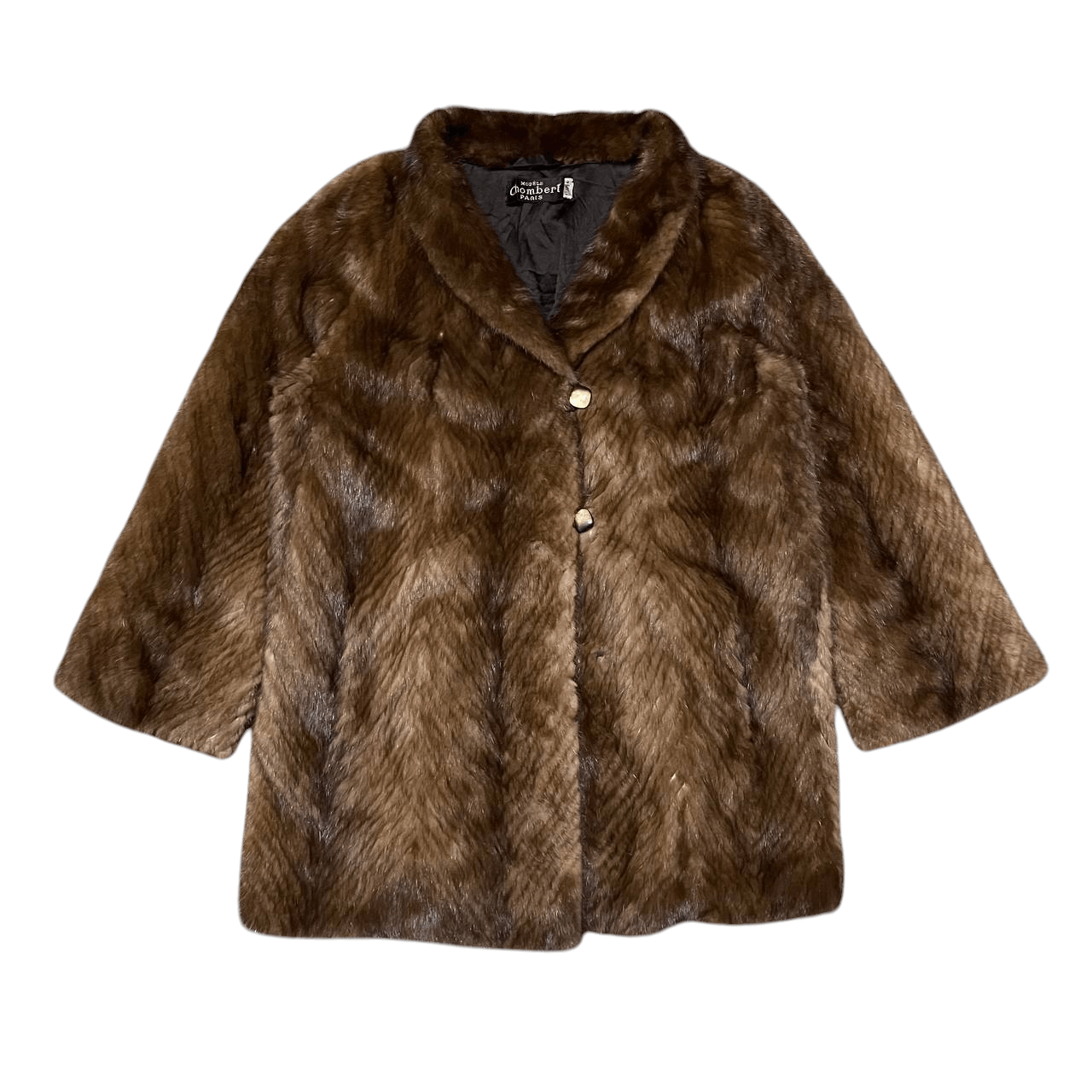Sagafurs Vintage Chombert Paris Mink Fur Coat Size US M / EU 48-50 / 2 - 1 Thumbnail