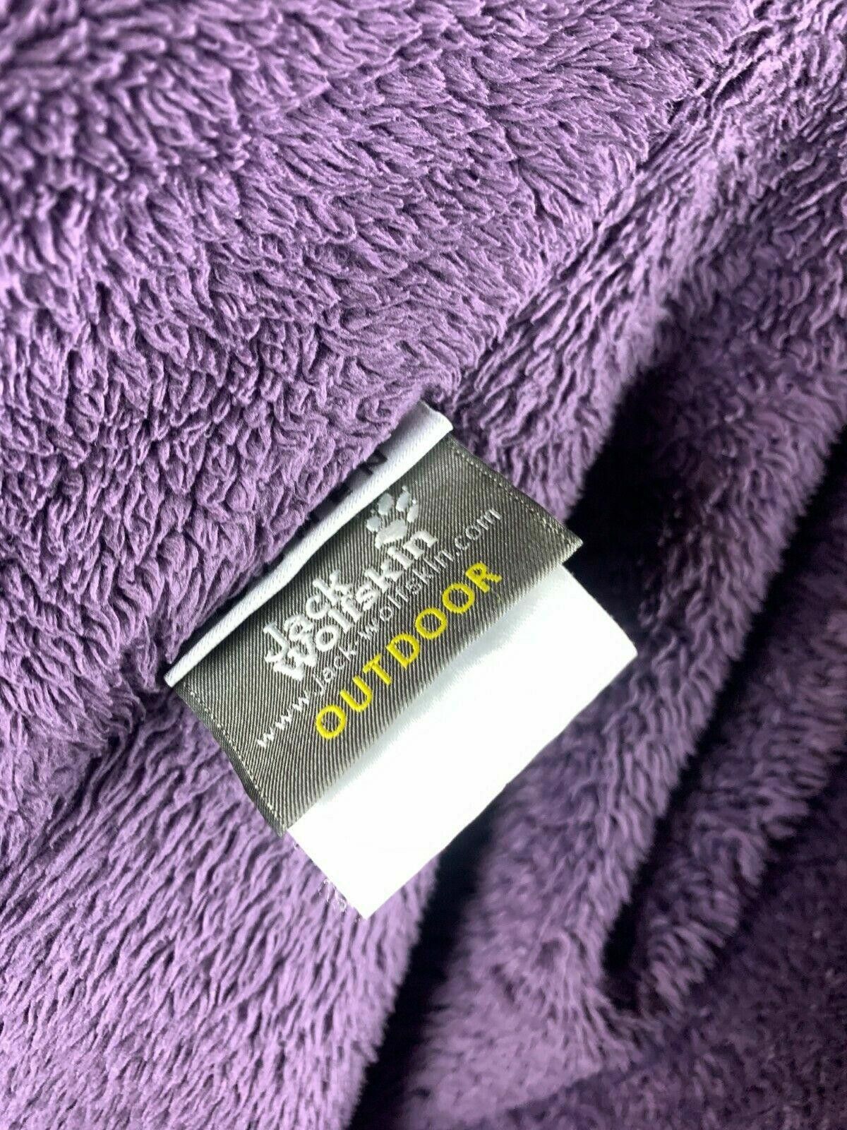 Jack Wolfskin Ladies Jack Wolfskin Outdoor Purple Zip Pile Sweater Size S Size S / US 4 / IT 40 - 12 Thumbnail