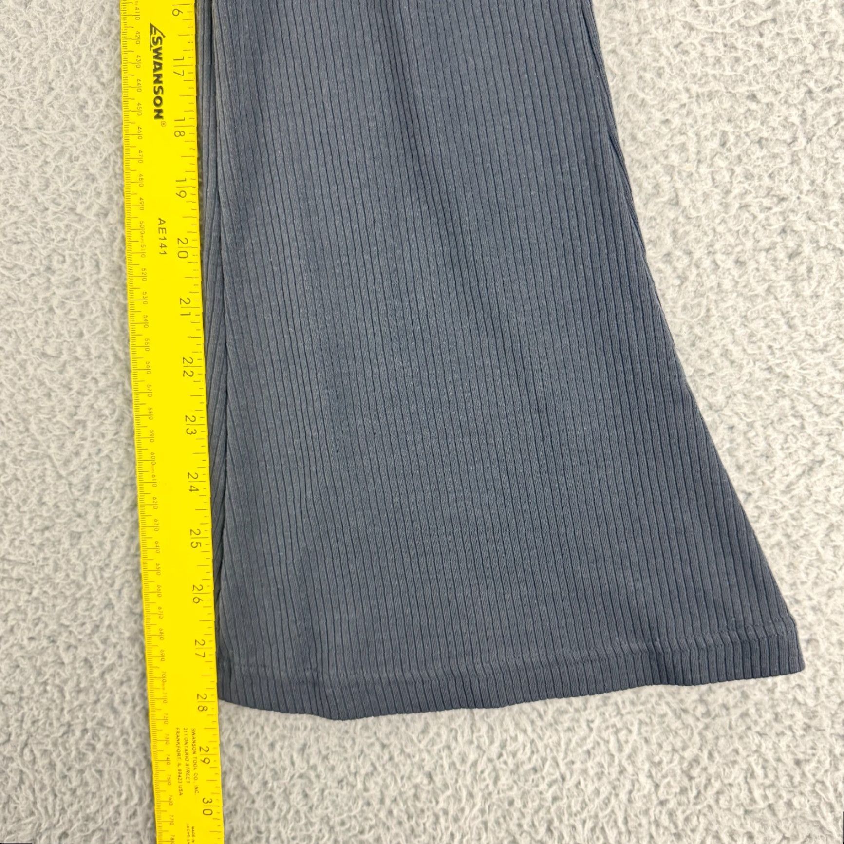 Gymshark Gymshark Flare Yoga Pants Womens M Black Ribbed Pull On Drawstring Stretch Pants Size 32" / US 10 / IT 46 - 6 Thumbnail