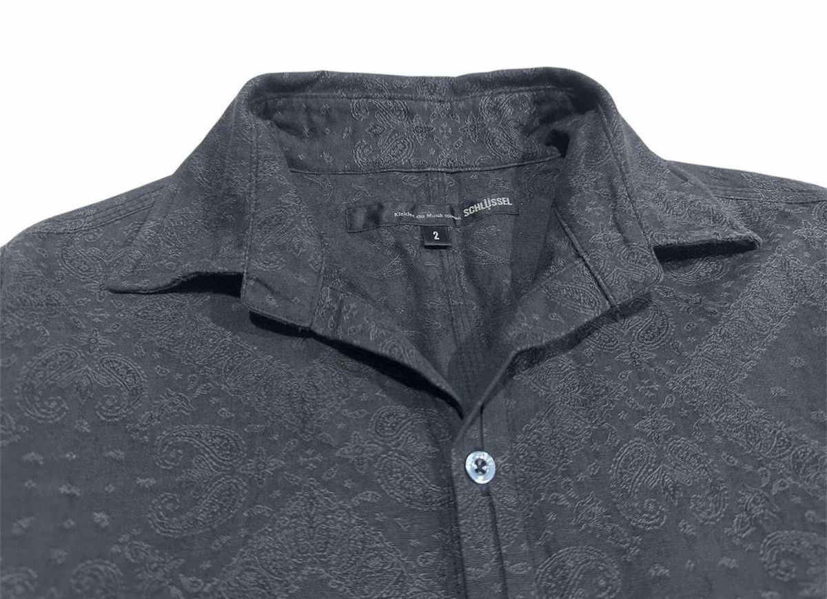 If Six Was Nine × Japanese Brand × Tornado Mart 🔥Sick Y2K Schlussel Shirt Paisley Embossed Size US M / EU 48-50 / 2 - 4 Thumbnail