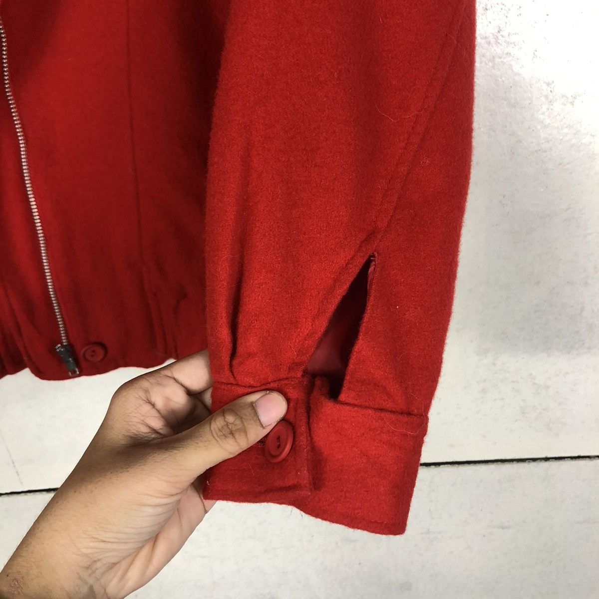 Japanese Brand × Vintage 📌VINTAGE BOMBER JACKET BIKER RENOWN CHARGE ISSEY MIYAKE Size US M / EU 48-50 / 2 - 16 Thumbnail