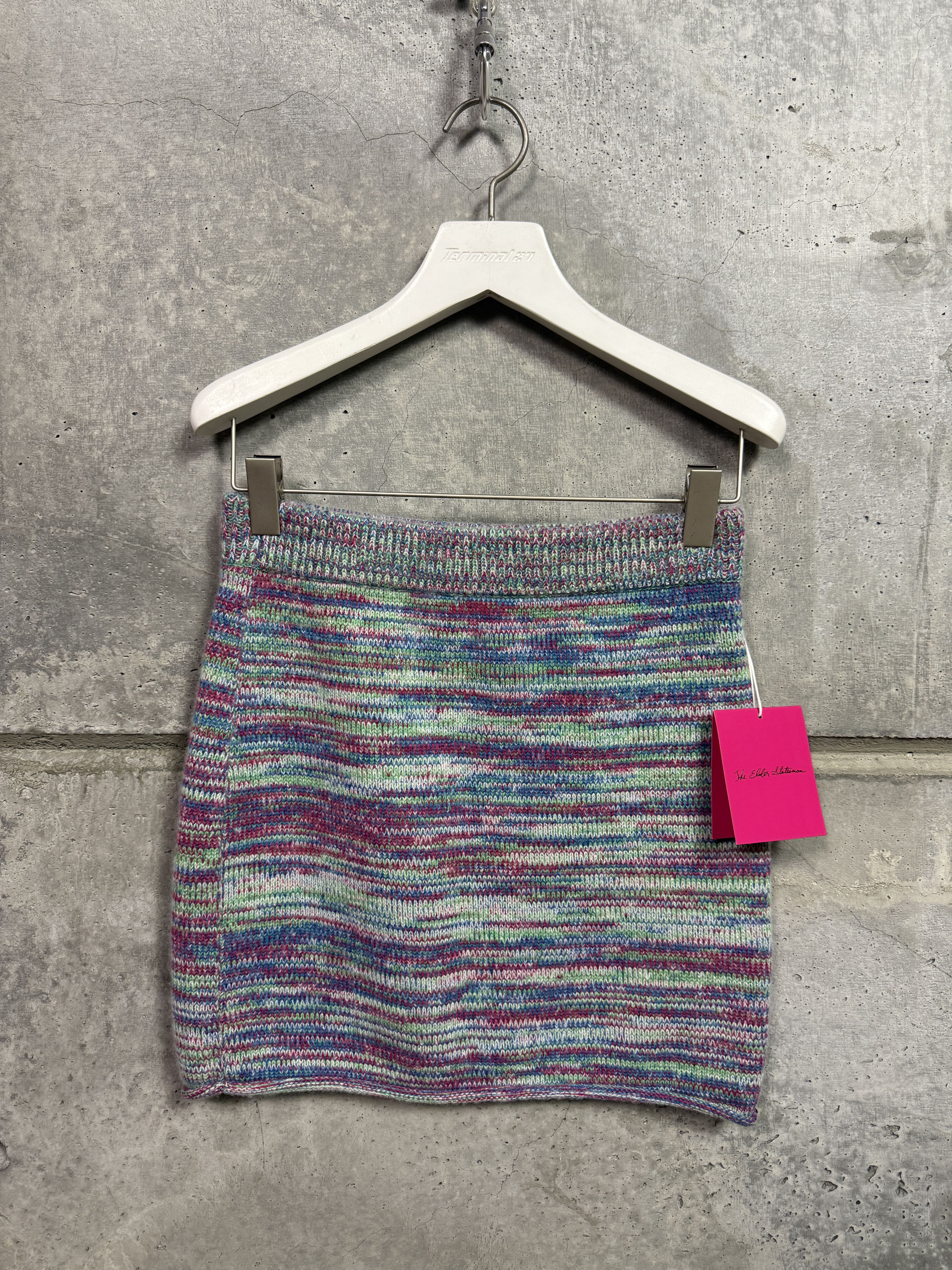 $750 The Elder Statesman Cashmere Ecstasy Mini Skirt