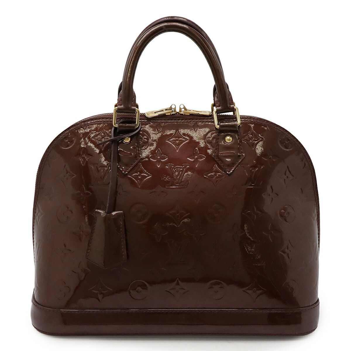 Louis Vuitton Louis Vuitton Alma PM Monogram Vernis Patent Leather Handbag Enamel Handbag M91691 DUTY FREE for USA