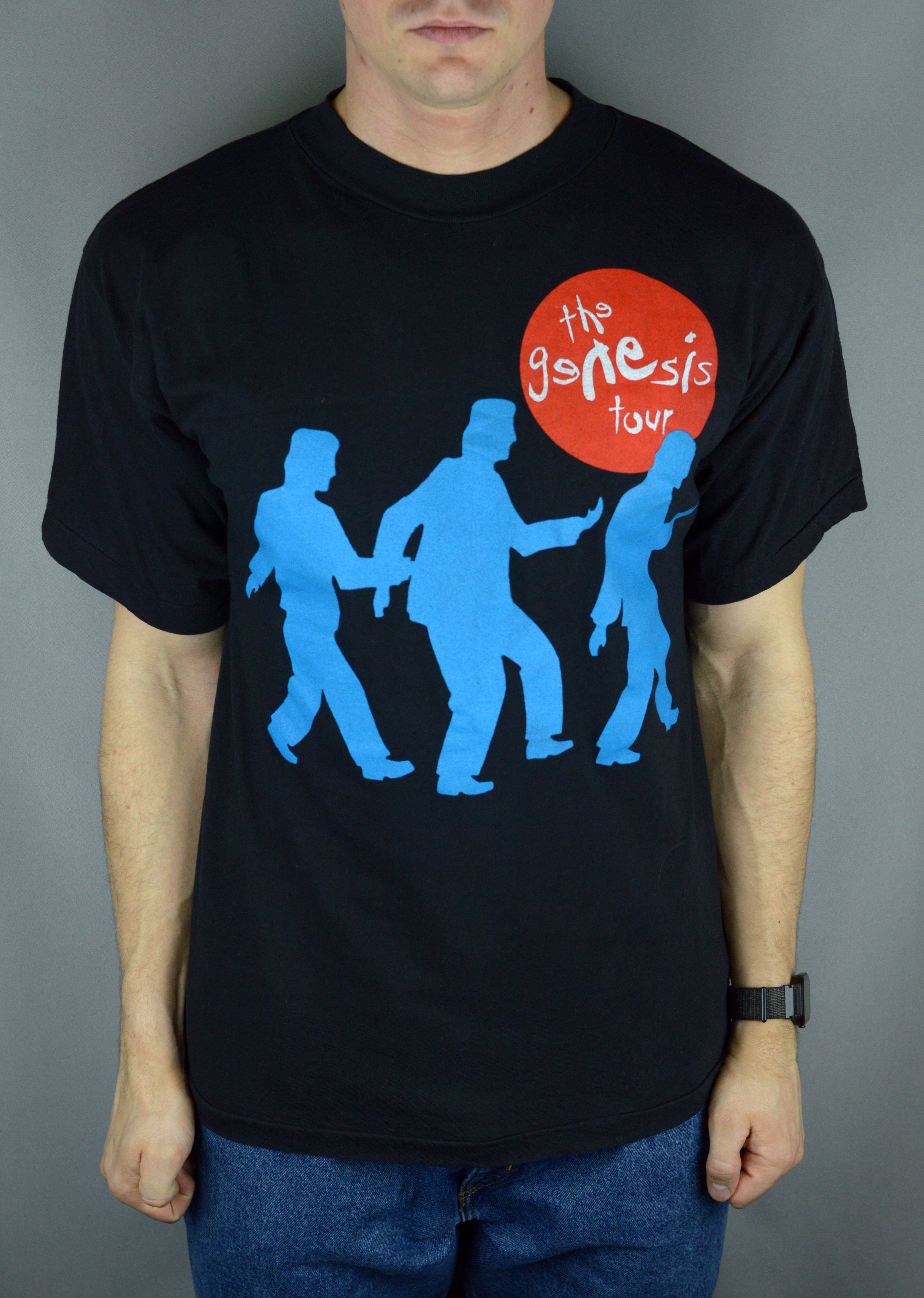 Band Tees × Vintage Vintage The Genesis tour 90s t shirt Size US L / EU 52-54 / 3 - 1 Thumbnail