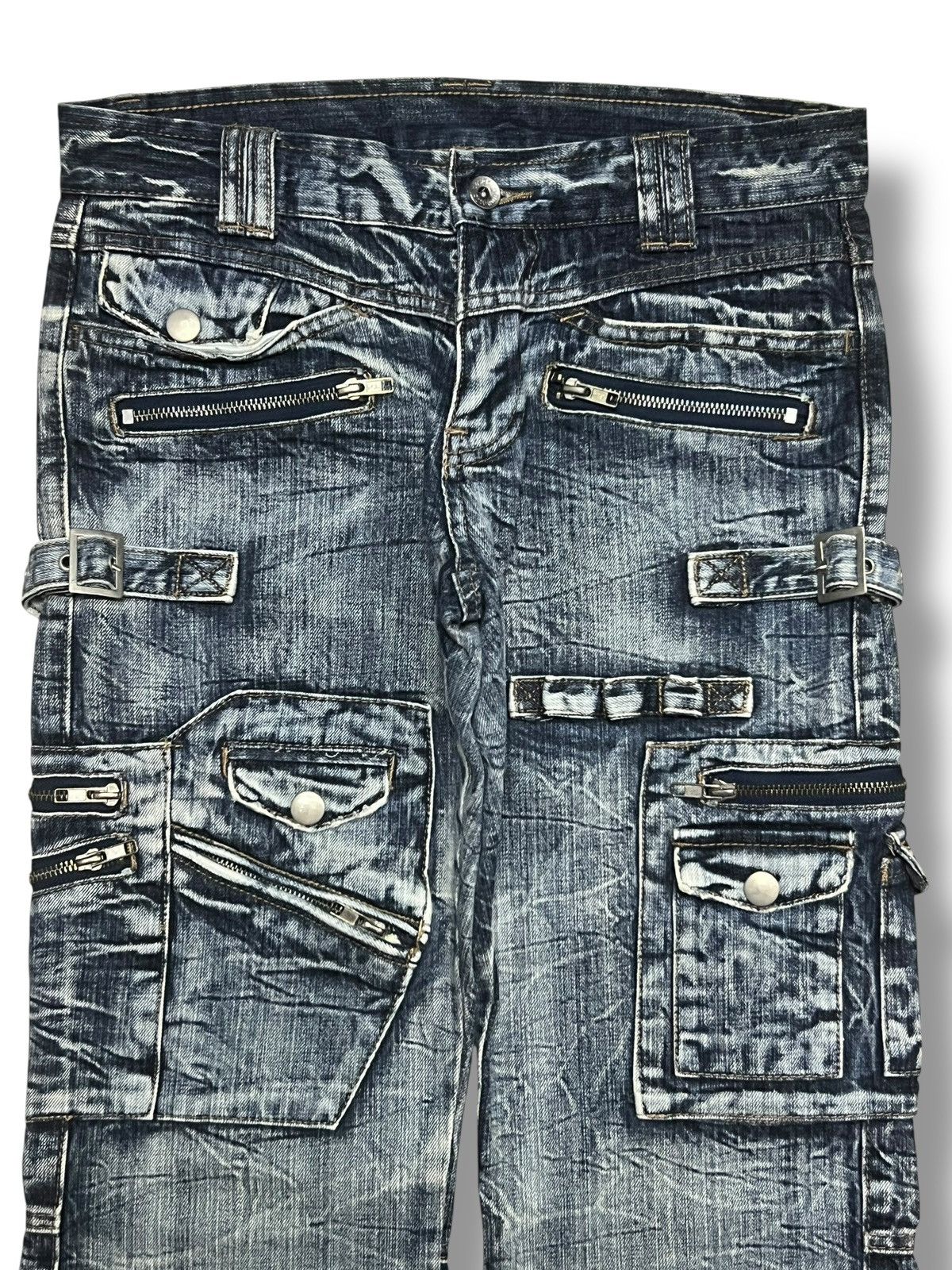 semanticdesign Vintage Semantic Design Multi-Pocket Cargo - Thunder Flared Size US 31 - 4 Thumbnail