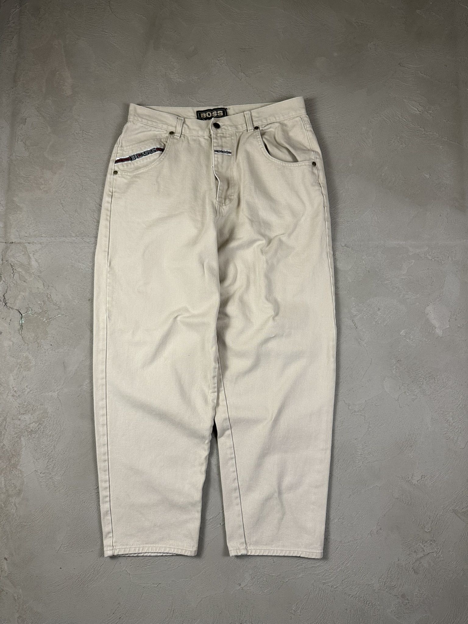 Vintage 90s Vintage BOSS Oversized Hiphop Skate Denim Pants Size US 32 / EU 48 - 1 Thumbnail