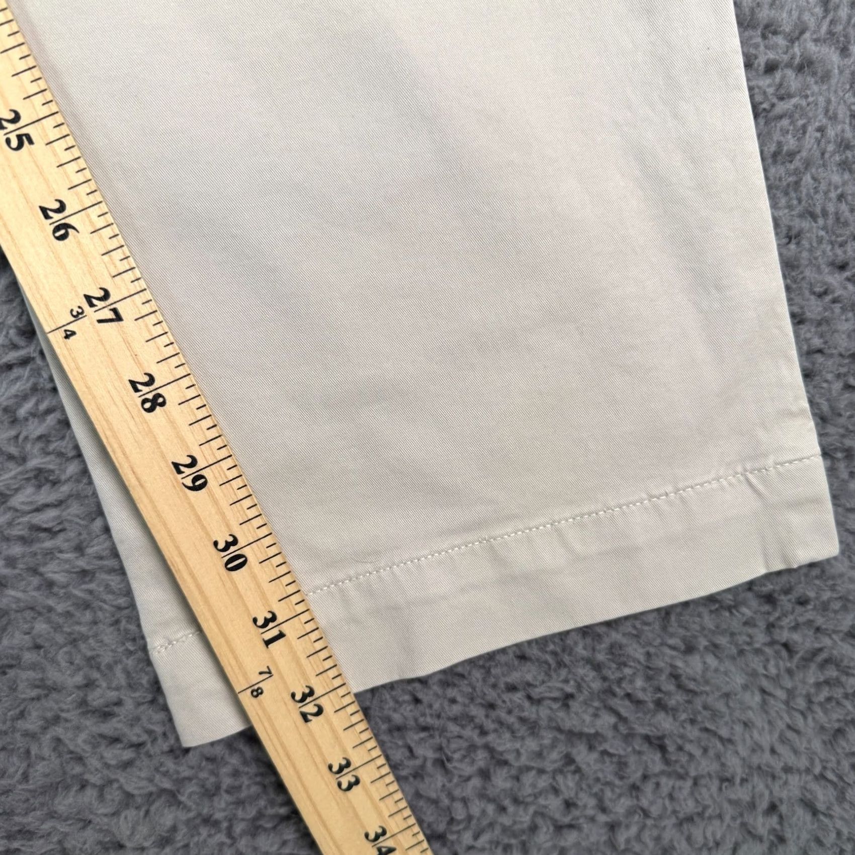 Todd Snyder Todd Snyder Mens Pants - 38x32 Bone Khaki Tab Front Chino Size US 38 / EU 54 - 7 Thumbnail