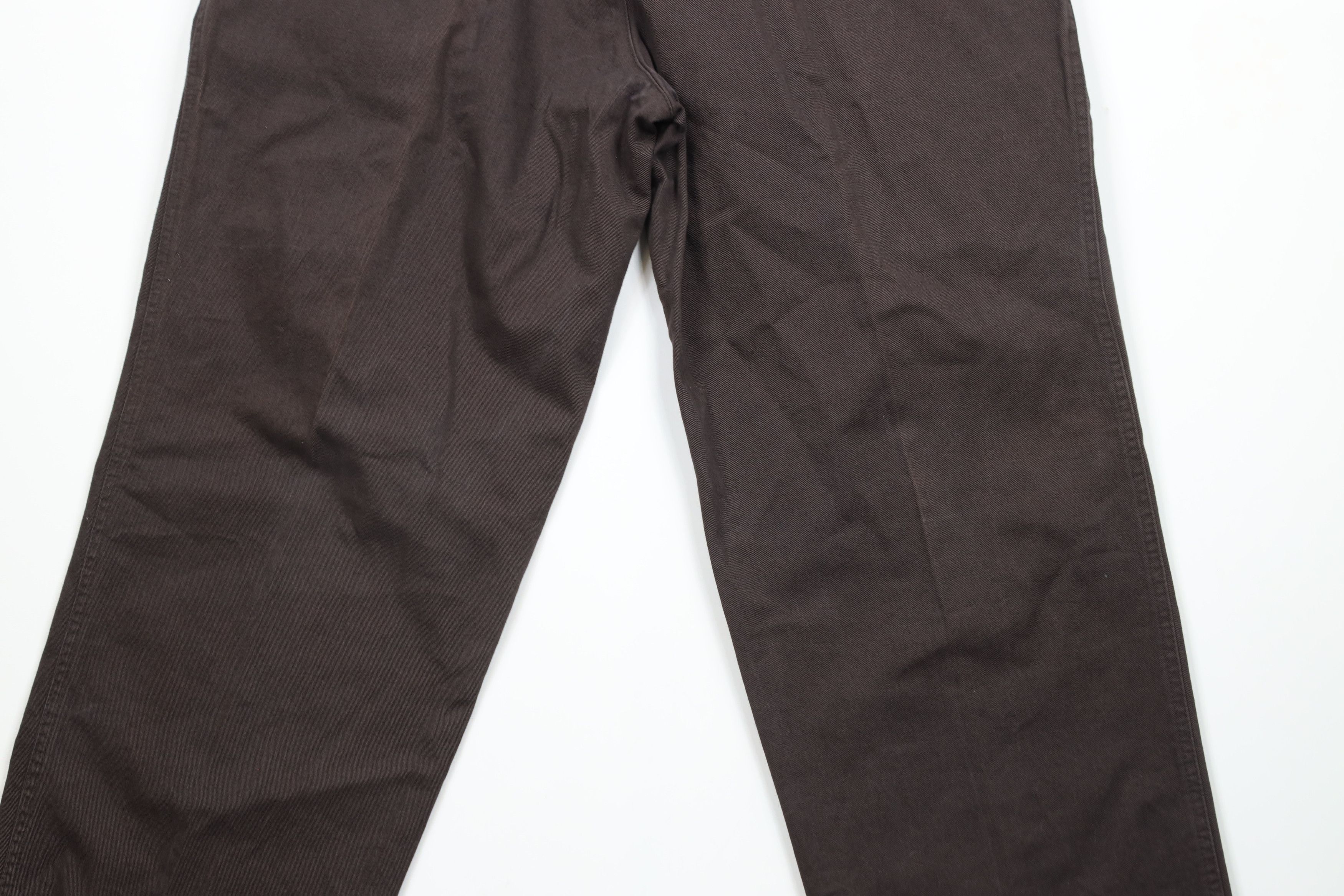 Vintage Vintage 90s Streetwear Pleated Wide Leg Chino Pants Brown Size US 36 / EU 52 - 12 Thumbnail