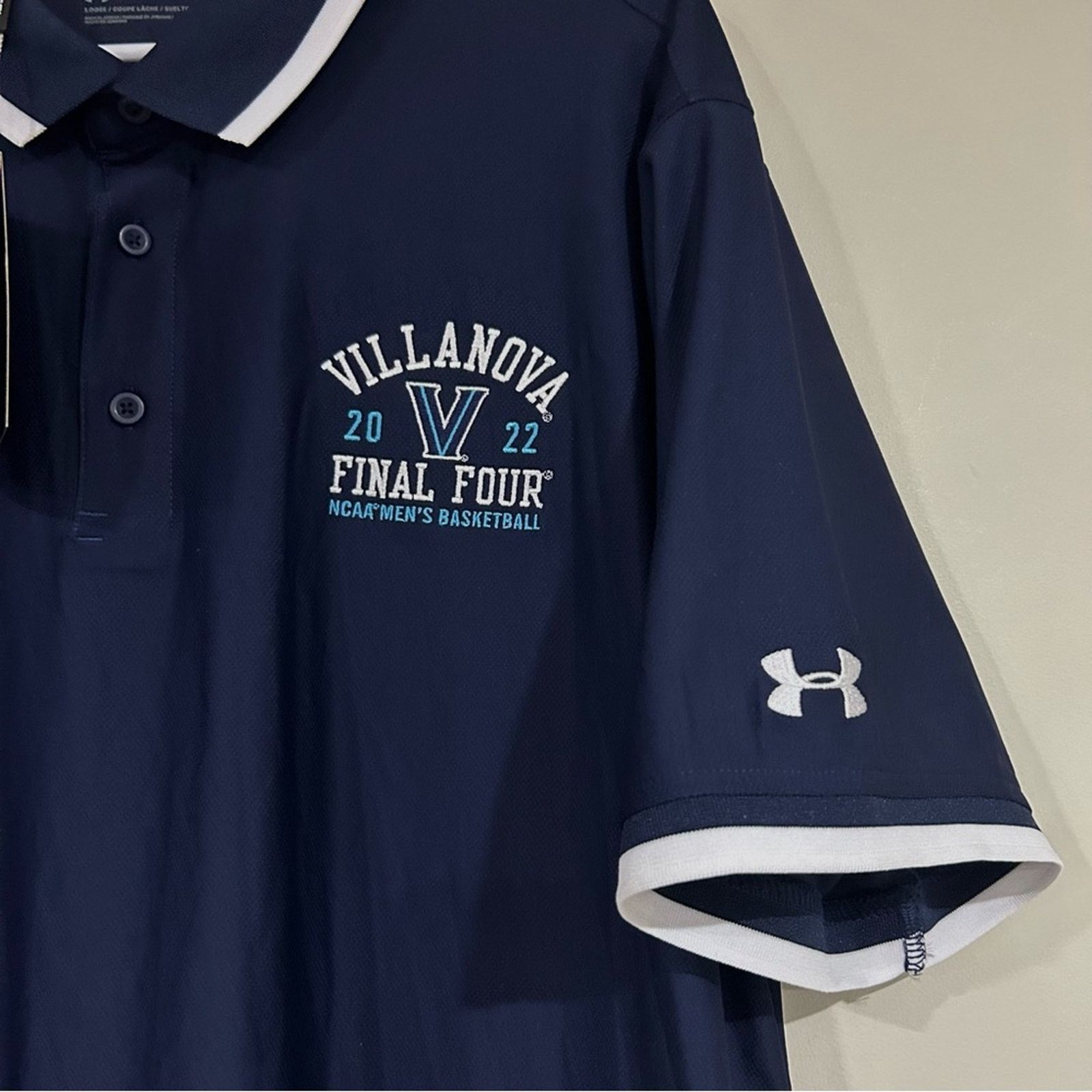Under Armour Under Armour 2022 Villanova Basketball Final Four Polo Size US XXL / EU 58 / 5 - 2 Thumbnail