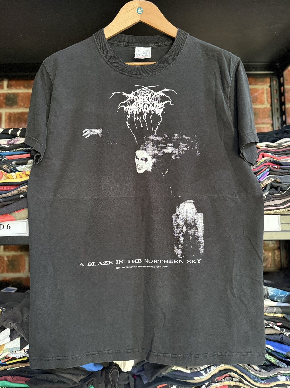 Band Tees Vintage 90s Dark Throne Black Metal Band Faded Ireland Tee Size US XL / EU 56 / 4 - 1 Thumbnail