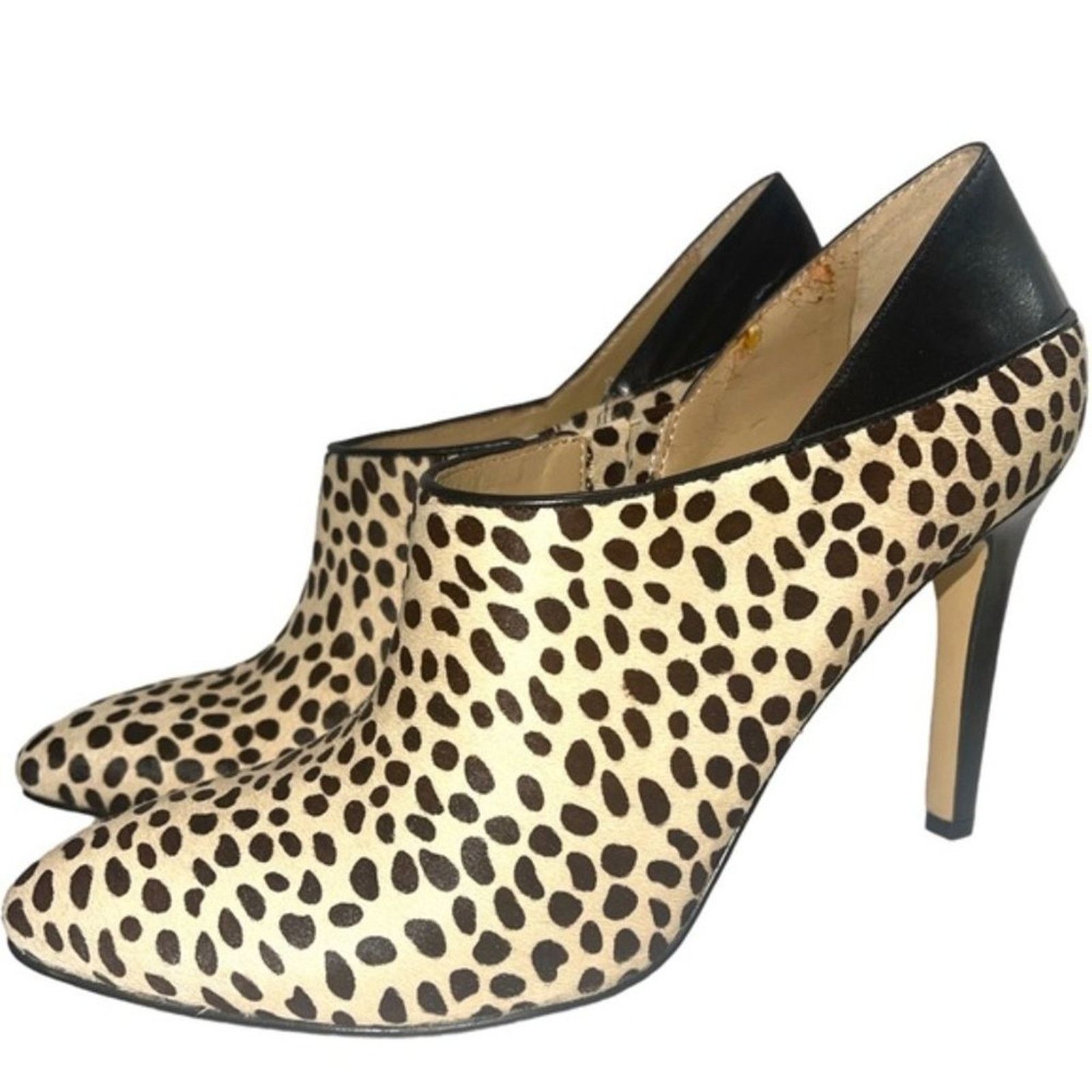 Ann Taylor ANN TAYLOR Animal Print Lianna Pointy Shootie Ankle Boots Size US 8.5 / IT 38.5 - 1 Thumbnail