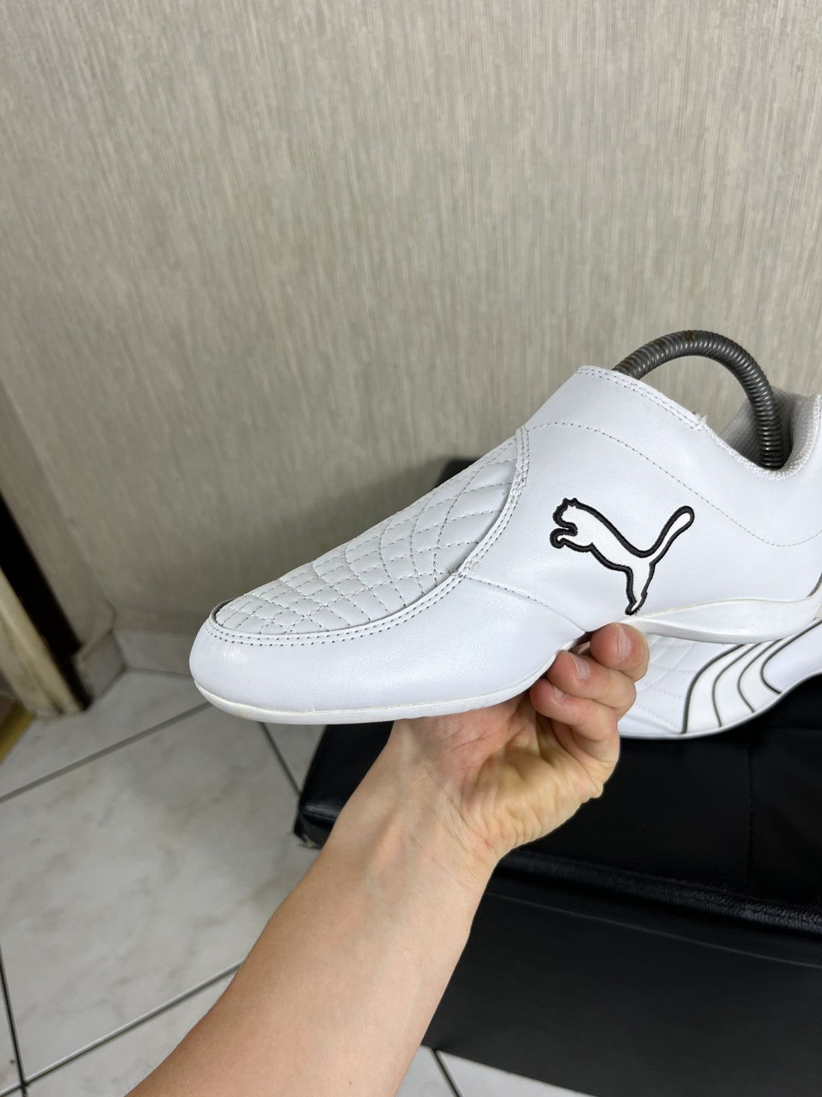 Puma × Vintage Vintage Puma y2k velcro shoes leather sneakers speed cat low Size US 7 / EU 40 - 7 Thumbnail