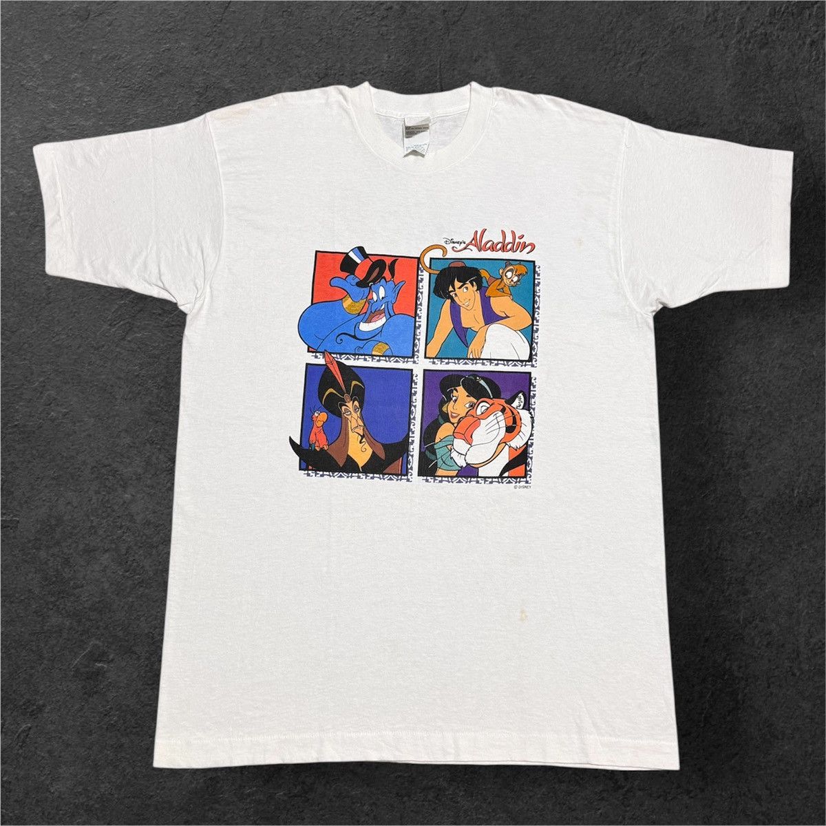 Vintage Vintage 90s Deadstock Disney Aladdin World on Ice tees Size US XL / EU 56 / 4 - 1 Thumbnail