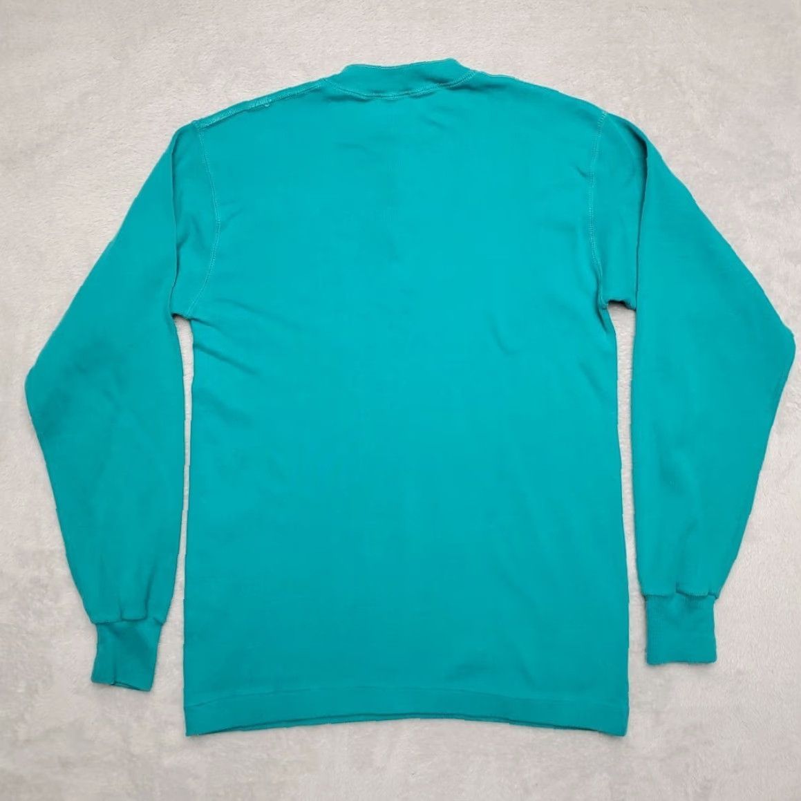 Vintage VINTAGE Henley Shirt Mens Small Green Ribbed Classic Long Sleeve Pullover Retro Size US S / EU 44-46 / 1 - 3 Thumbnail