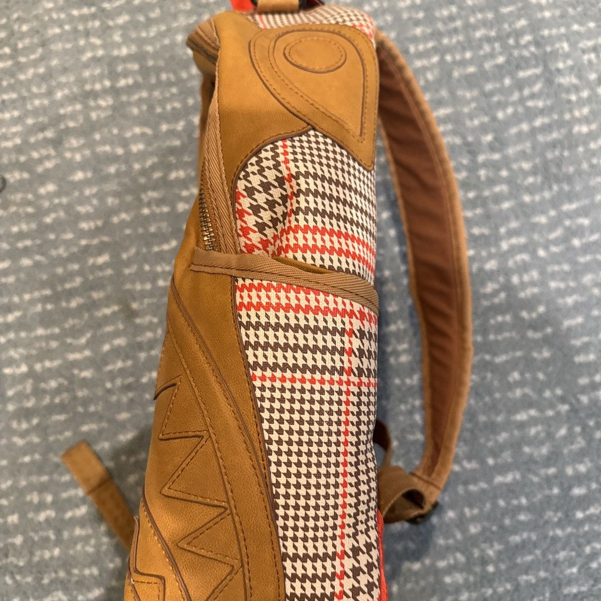 Sprayground Sprayground Backpack Limited Edition Plaid Brown FauxLeather Size ONE SIZE - 5 Thumbnail