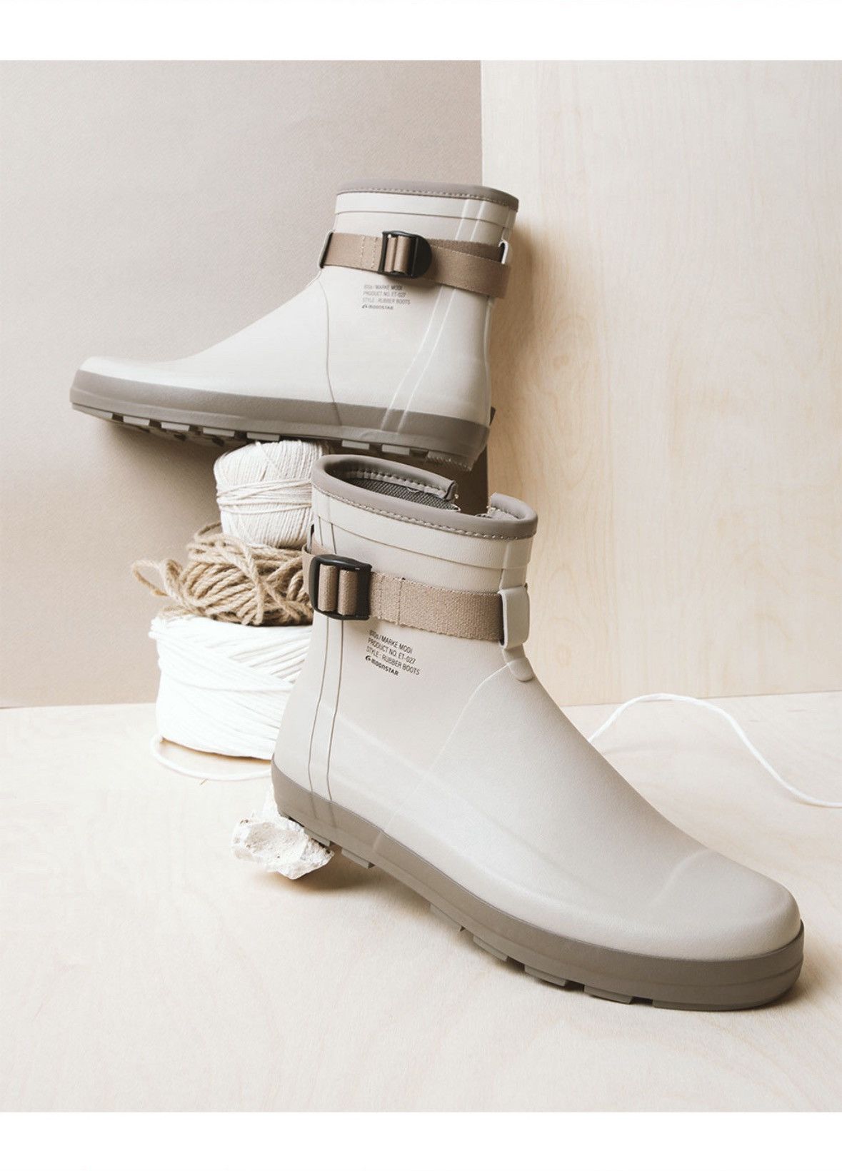 Moonstar Moonstar 810s ET027 Marke Modi Beige Rain Boots Size US 10 / EU 43 - 1 Thumbnail