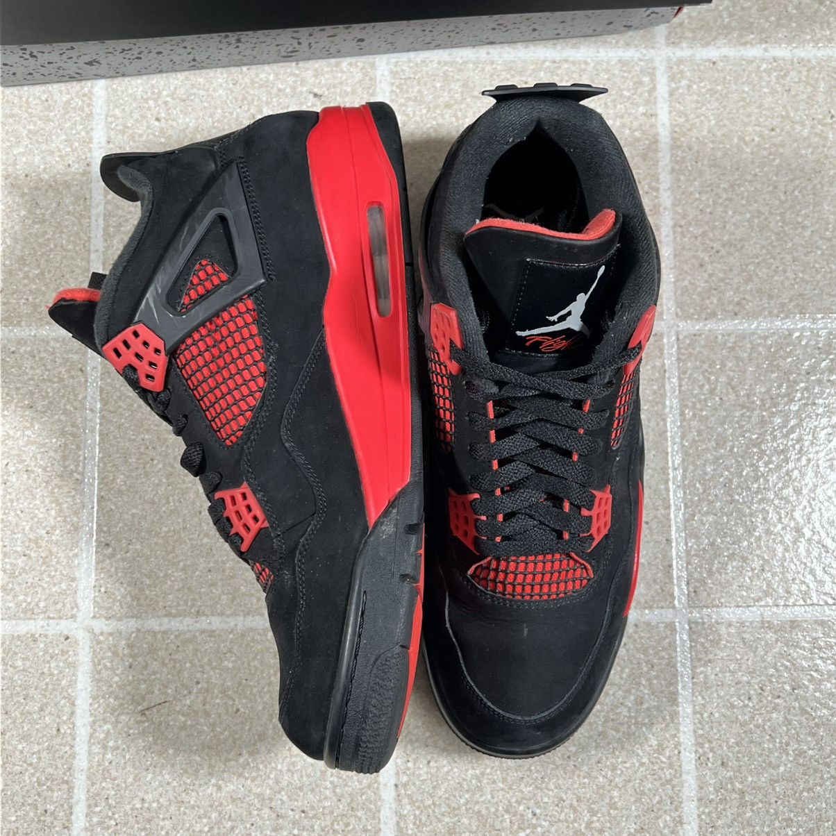 Jordan Brand Size 12 - Air Jordan 4 Retro Mid Red Thunder (CT8527-016) Size US 12 / EU 45 - 4 Thumbnail