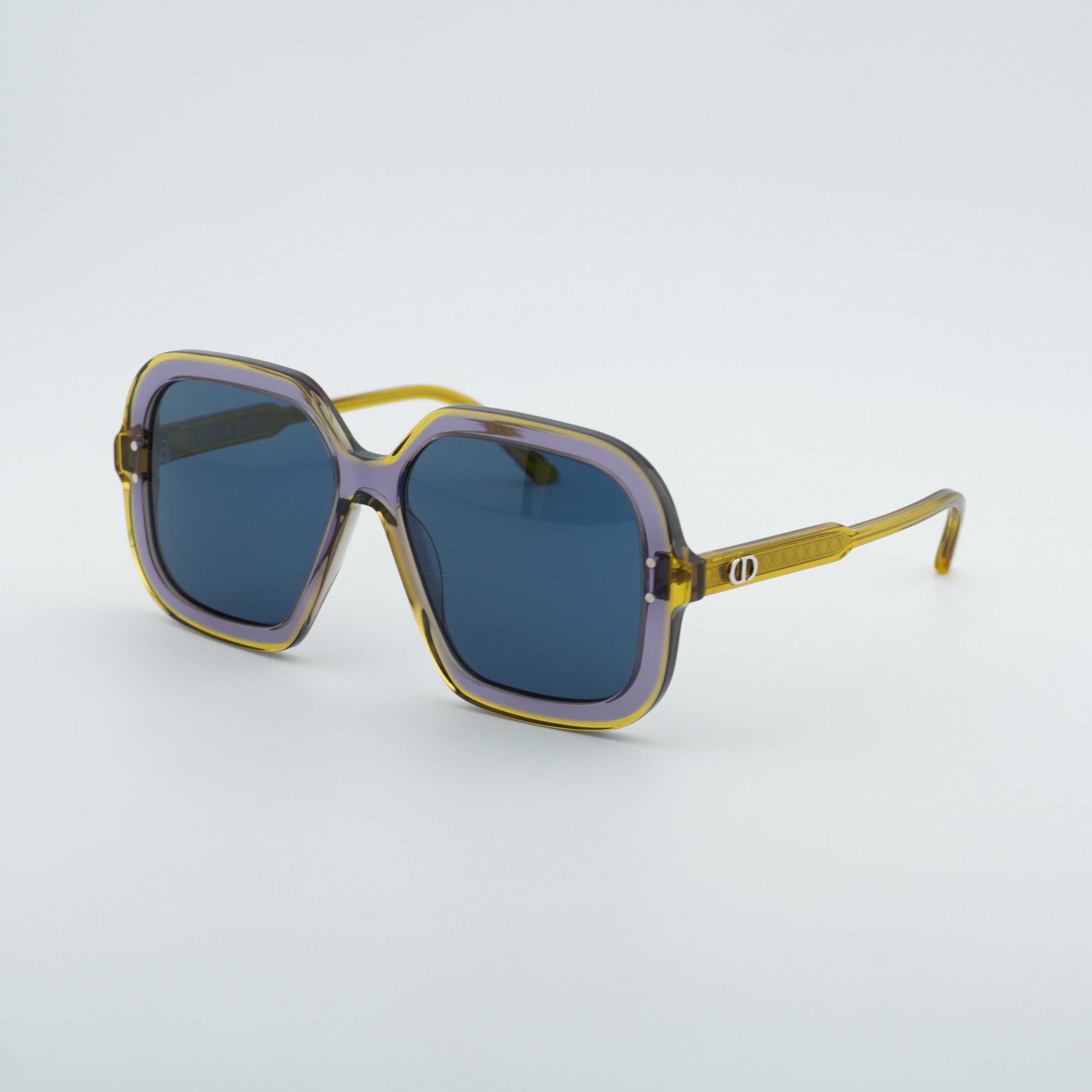 Dior Dior DIORHIGHLIGHT S1I 60B0 Sunglasses Yellow Square Frame Size ONE SIZE - 1 Thumbnail