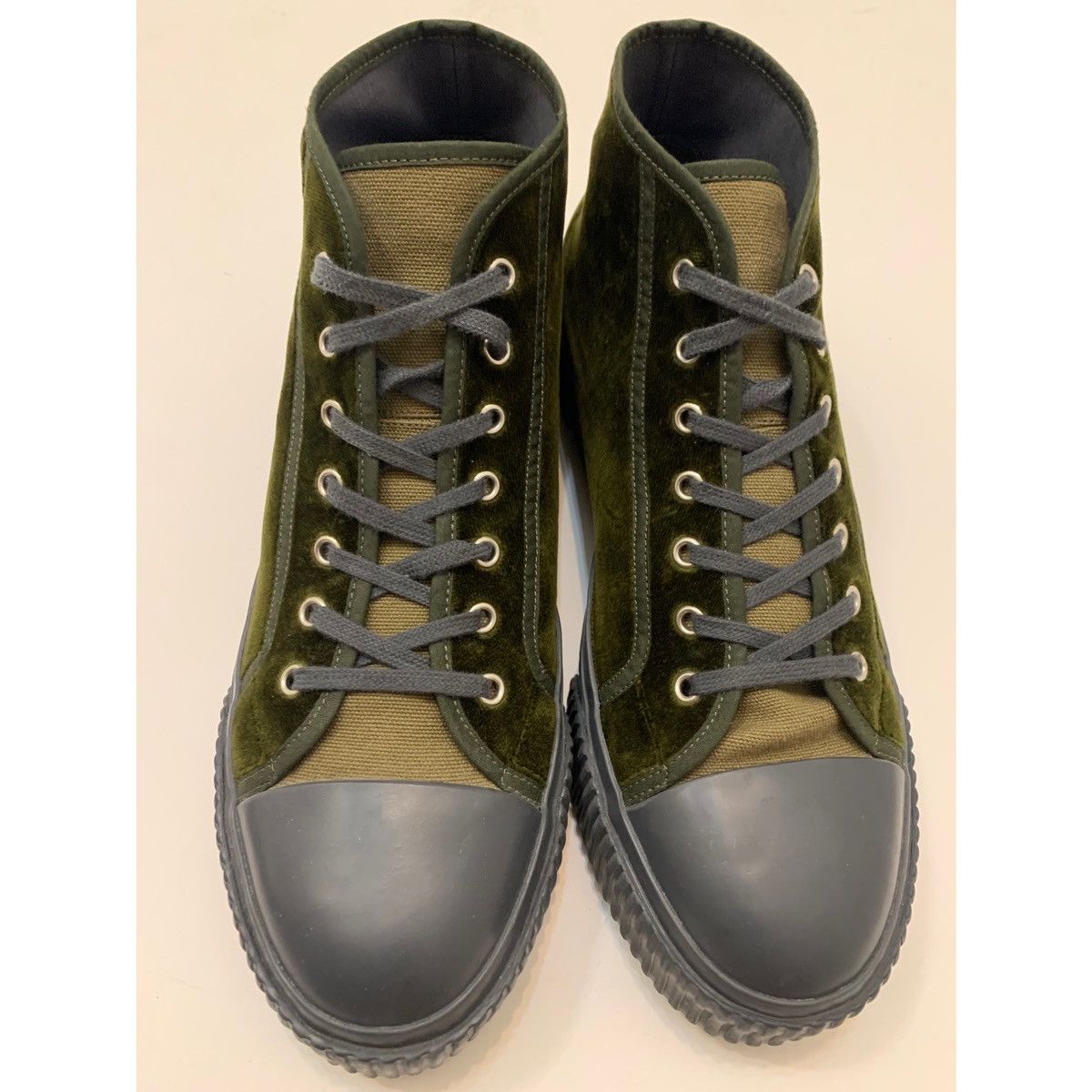 Theory THEORY CHUNKY VELVET HI-TOP SNEAKER Size US 11 / EU 44 - 12 Thumbnail