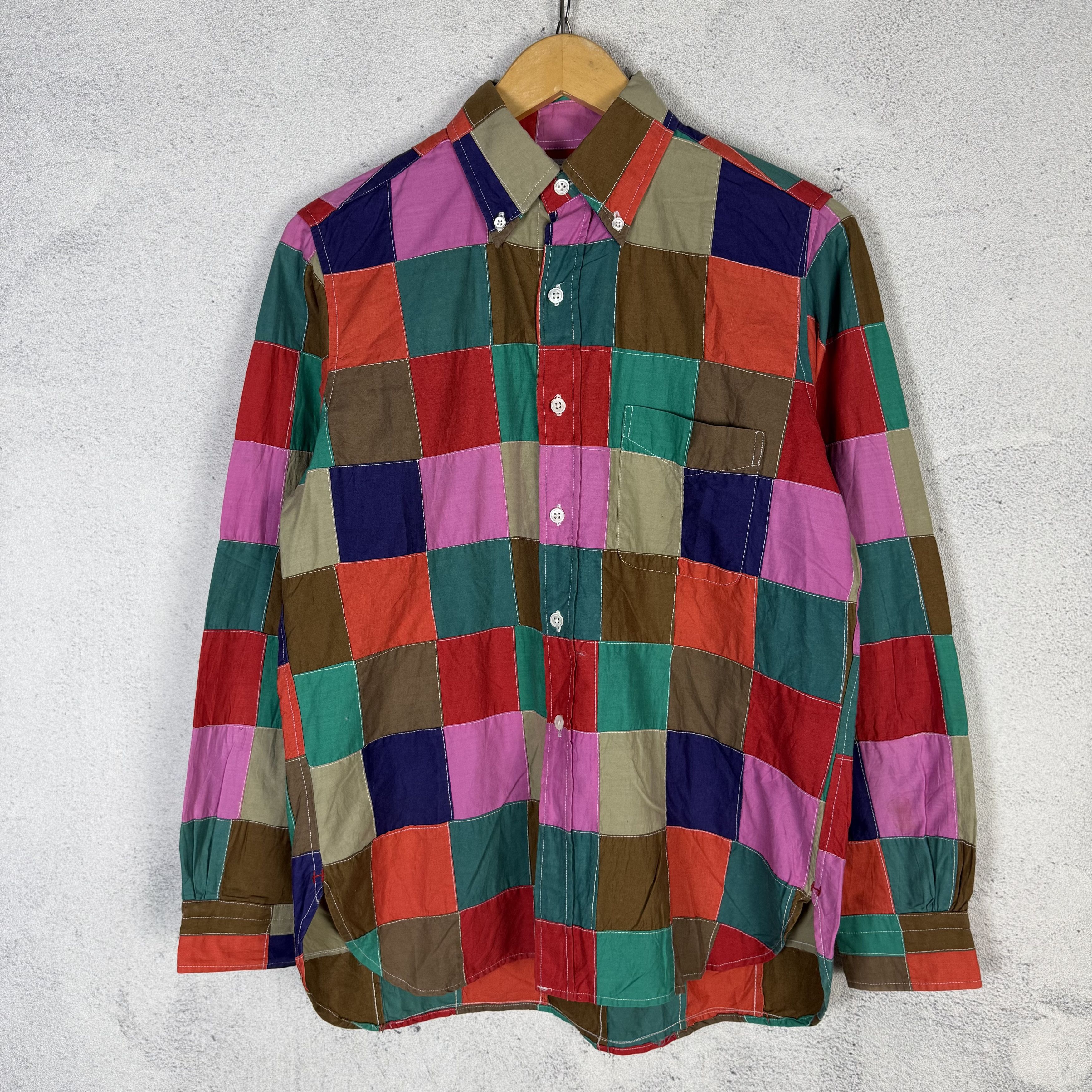 Nepenthes Nepenthes HOGGS Patch Work Button Down Shirt Size US M / EU 48-50 / 2 - 1 Thumbnail