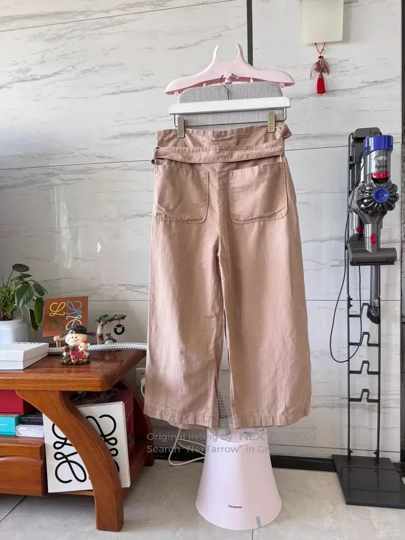 Loewe LOEWE Wide Leg Pants with Drawstring Waist- Size US 32 / EU 48 - 2 Thumbnail