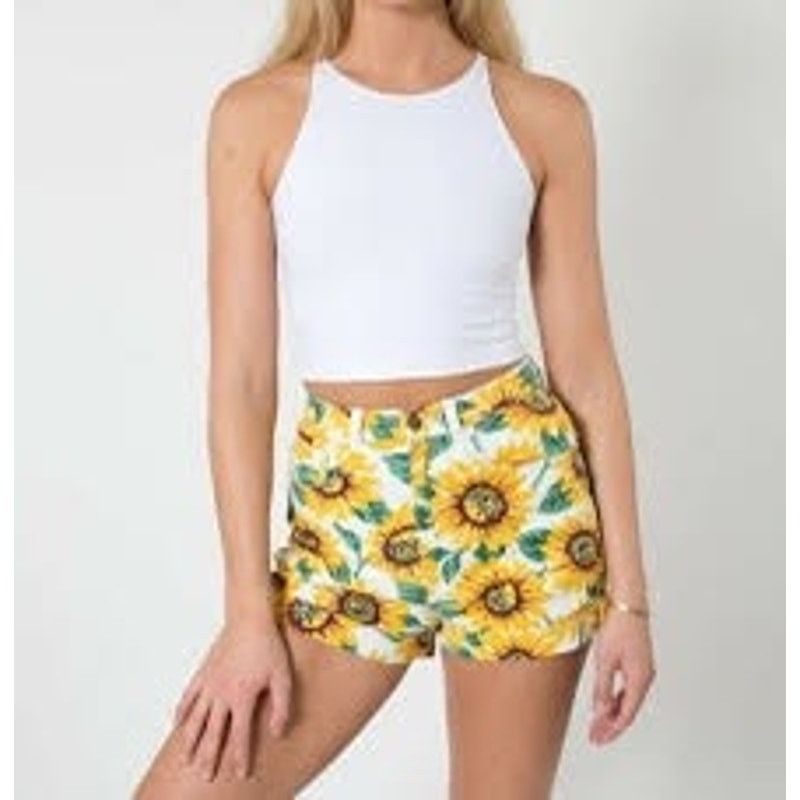 American Apparel American Apparel | Sunflower High Waisted Shorts | 24/25 Size 24" / US 00 / IT 34 - 13 Thumbnail