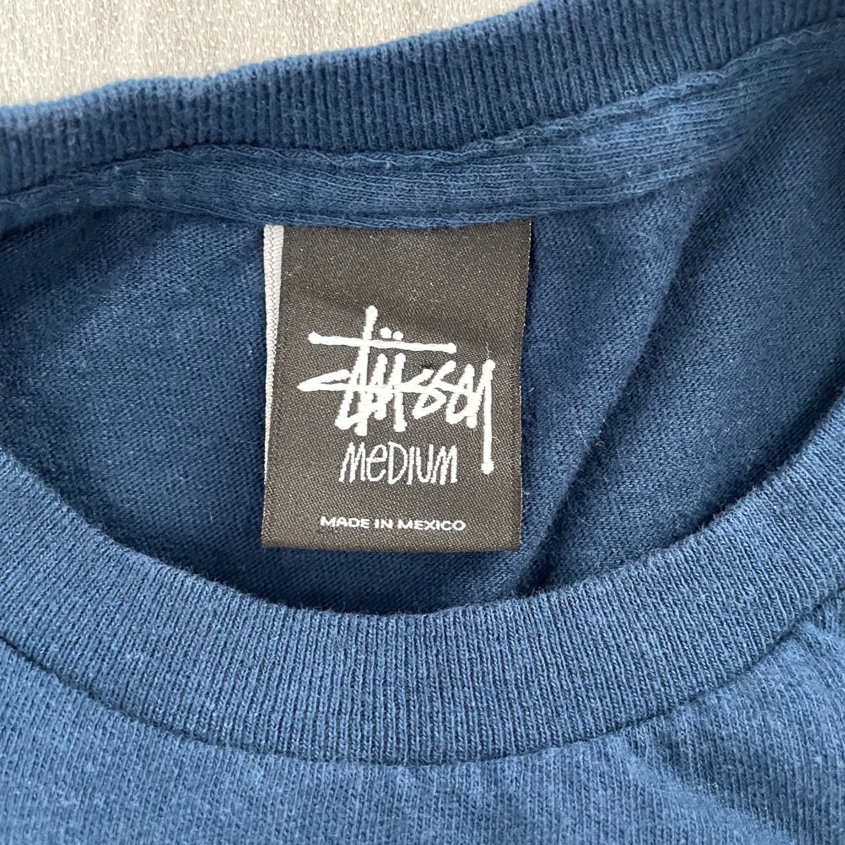 Vintage VINTAGE Stussy Graphic Shirt Adult Medium Blue Knowledge Is King Short Sleeve Mens Y2K Hip Hop Size US M / EU 48-50 / 2 - 4 Thumbnail