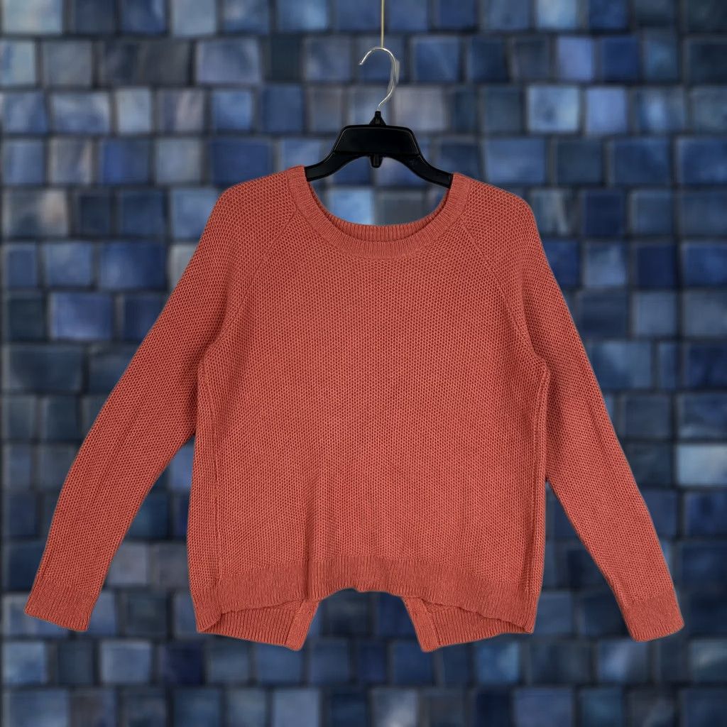 Madewell Madewell Sweater Womens Small Coral Province Cross Back Pullover Tulip Minimal Size S / US 4 / IT 40 - 1 Thumbnail